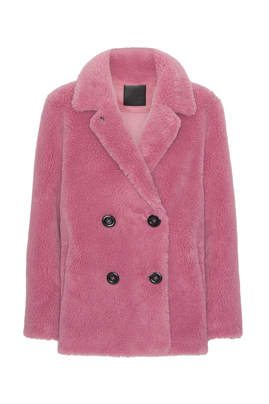 Fiona Short Coat Without Fur Pink