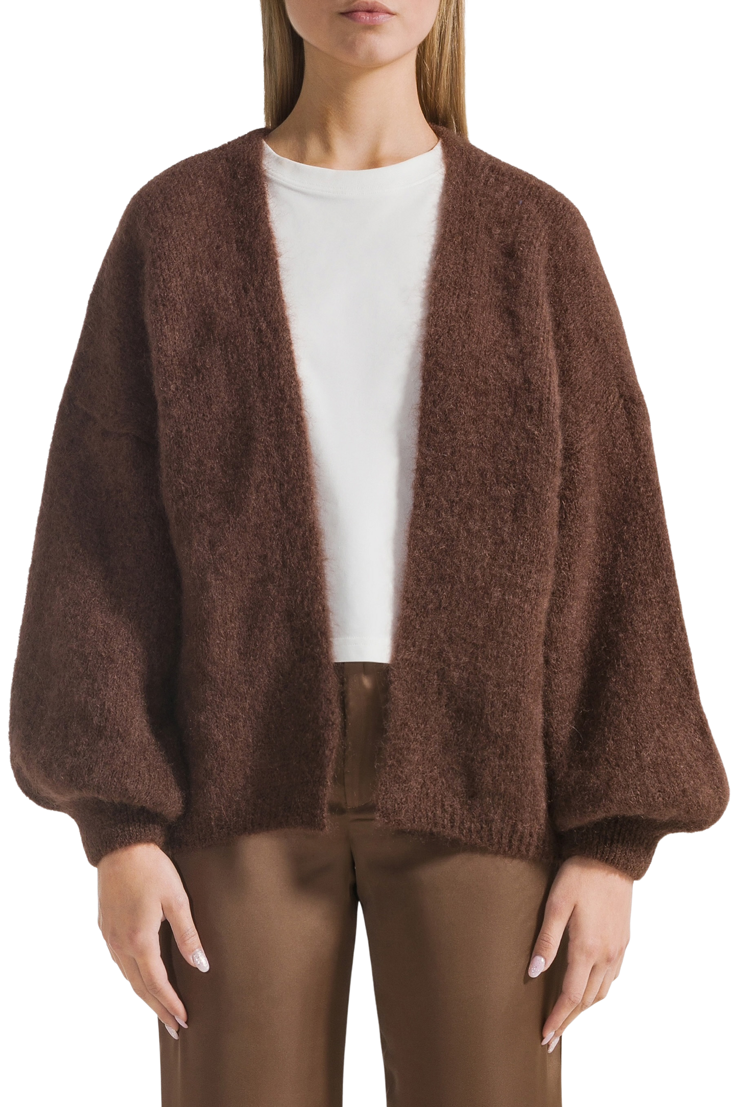 Lee Short Cardigan Cocoa