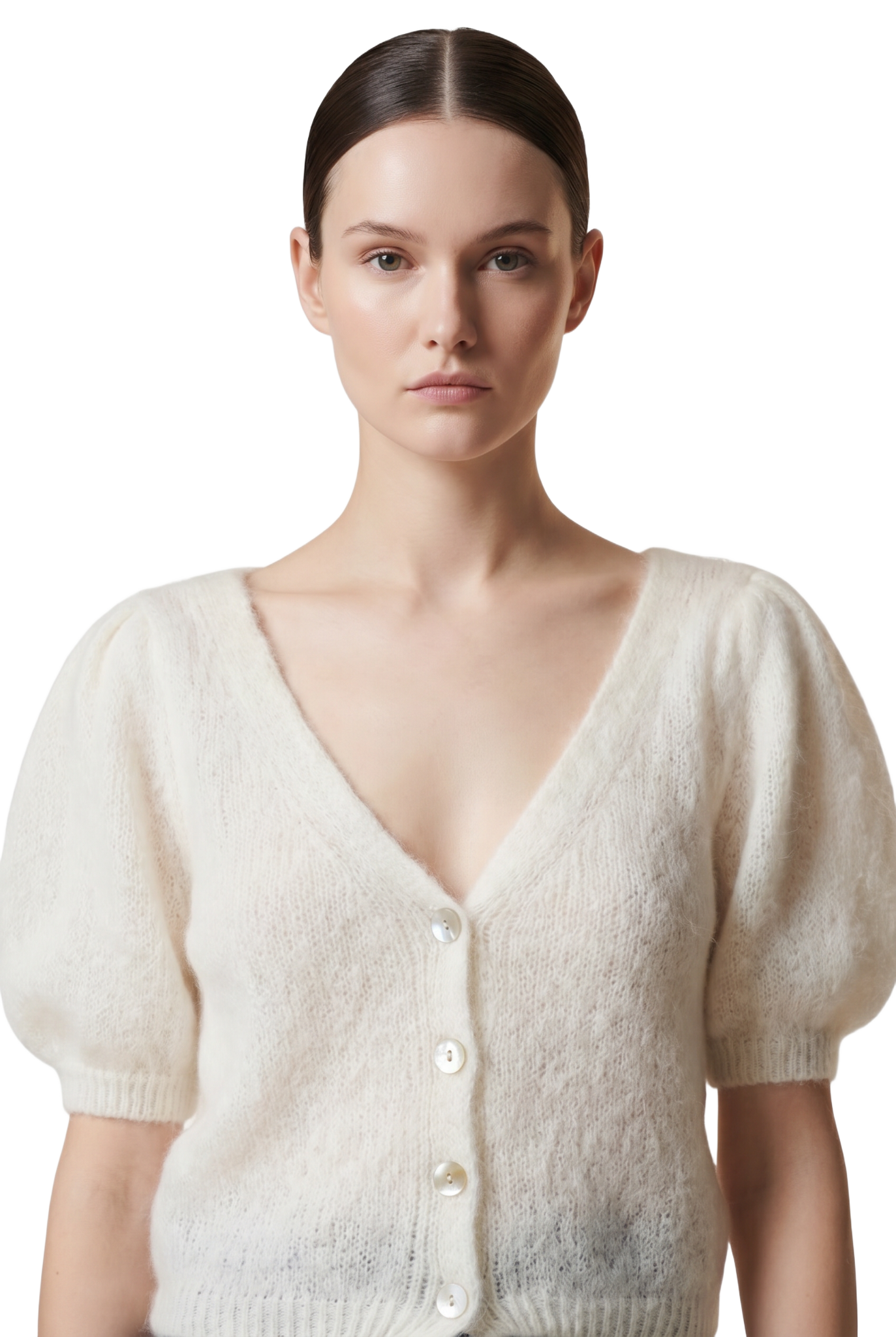 Harper Cardigan White