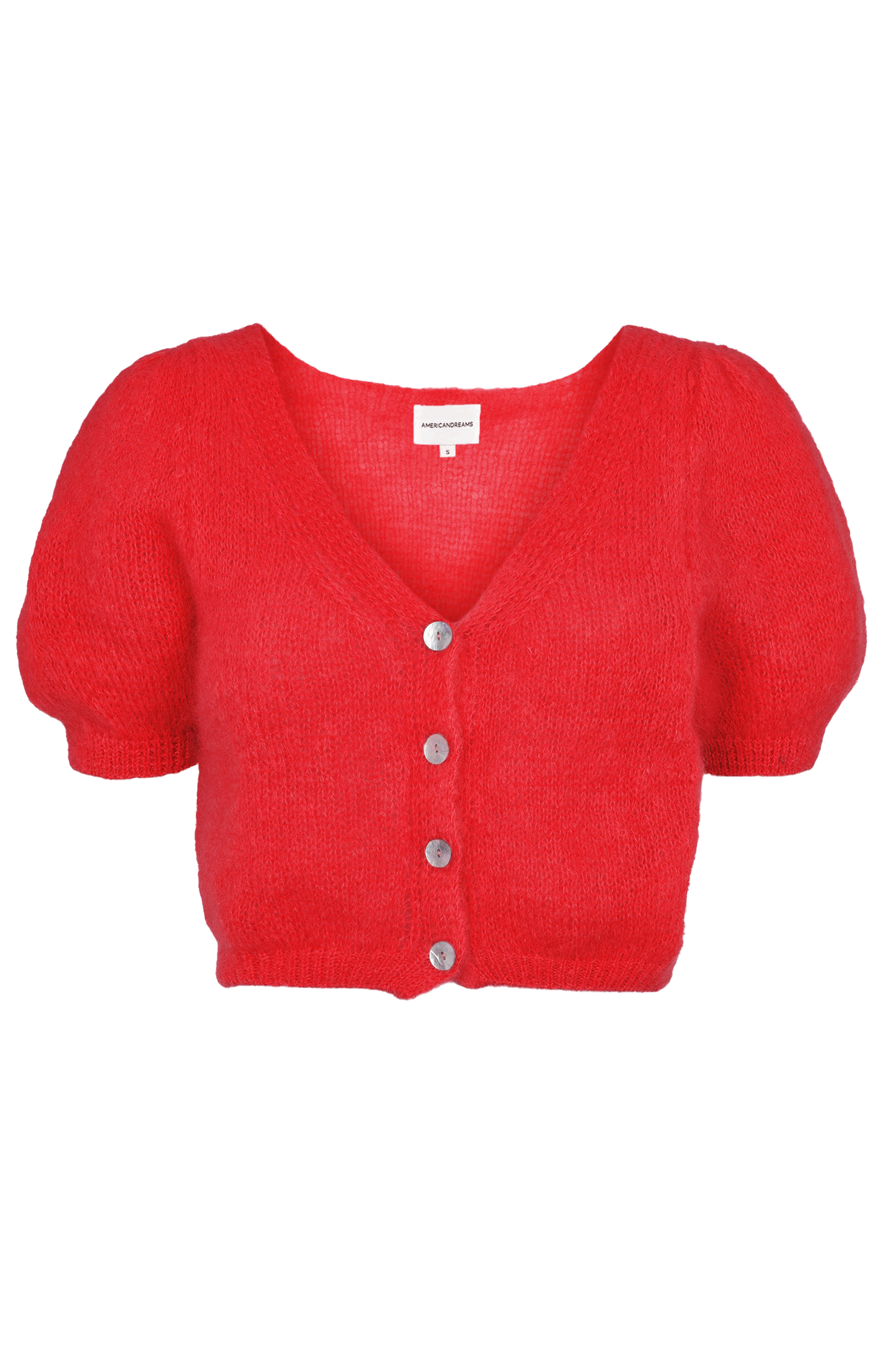 Harper Cardigan Lipstick Red