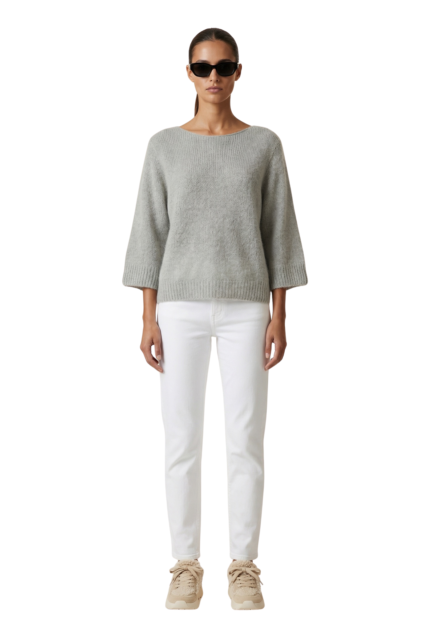 Heidy Short Sleeve Pullover Grey