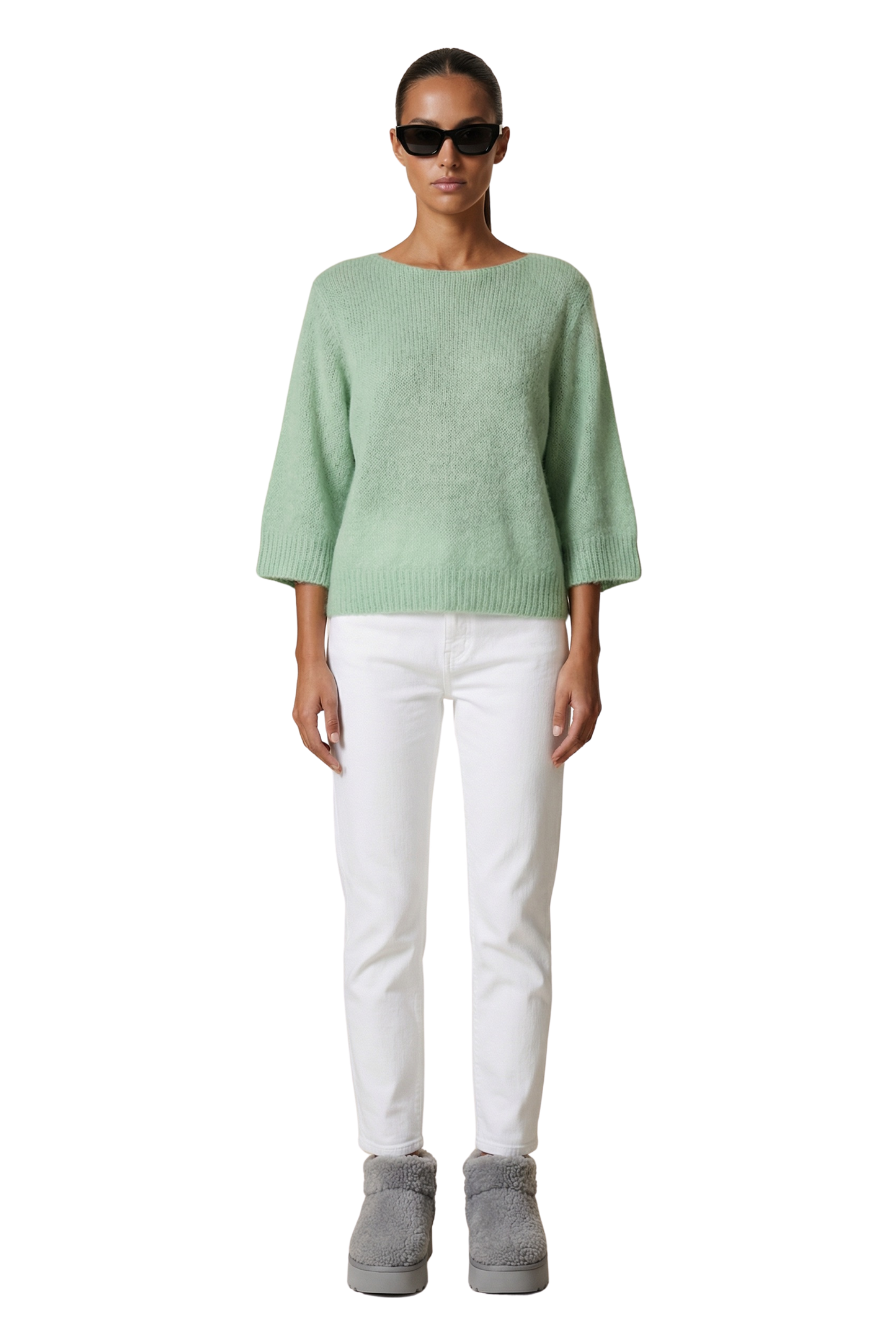 Heidy Short Sleeve Pullover Light Green