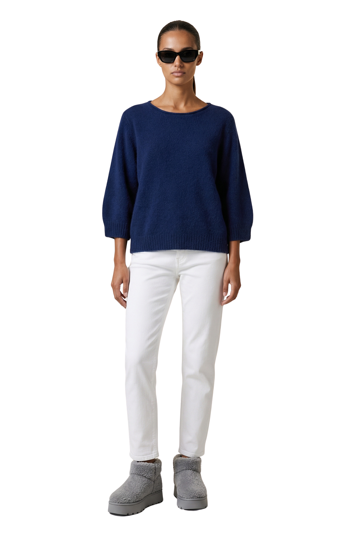 Heidy Short Sleeve Pullover Navy Blue