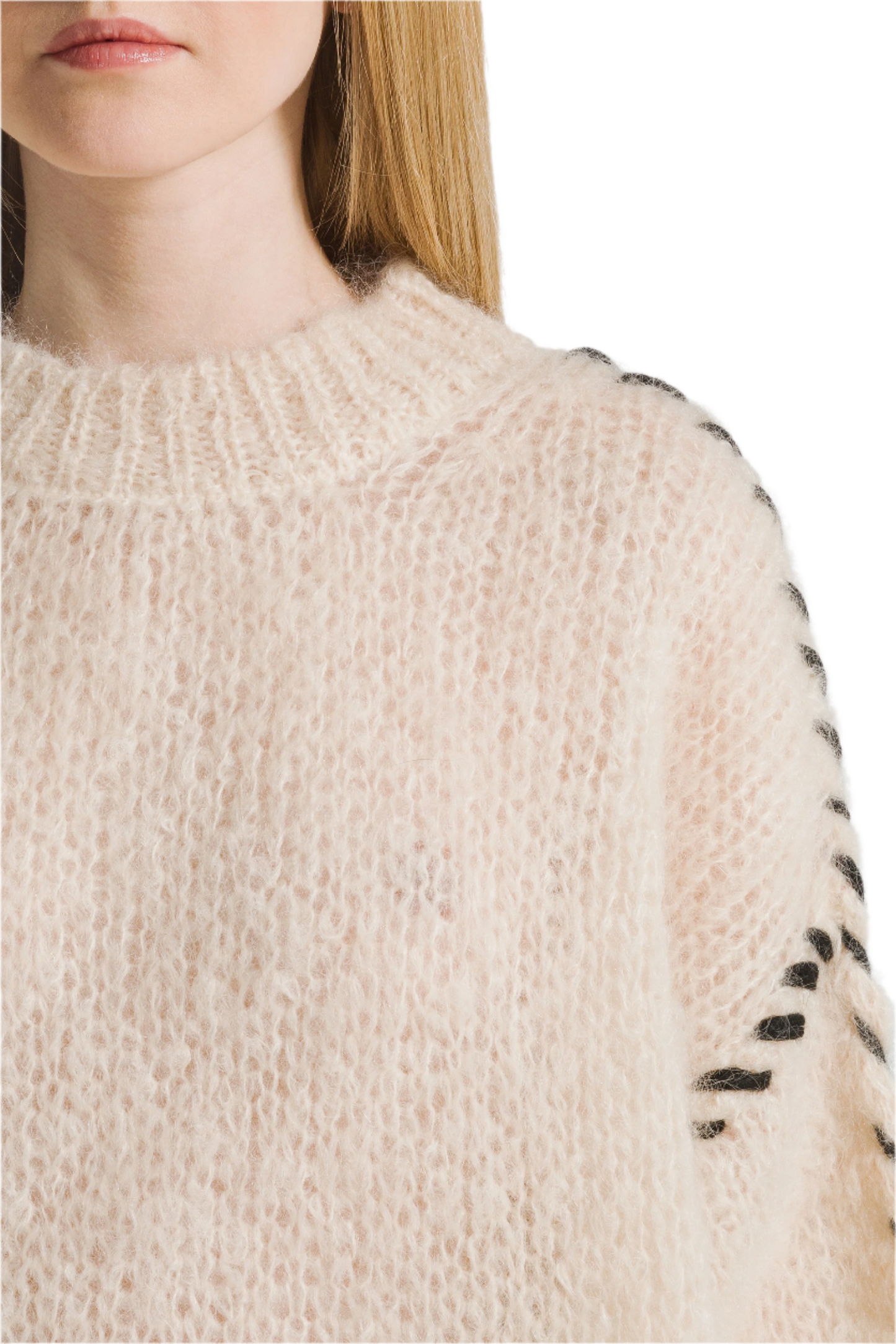 Catia Mohair Stitch Pullover Almond