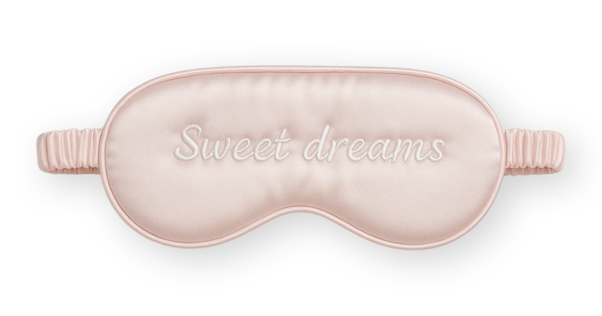 Cheri Silk Sleeping Mask Light Pink