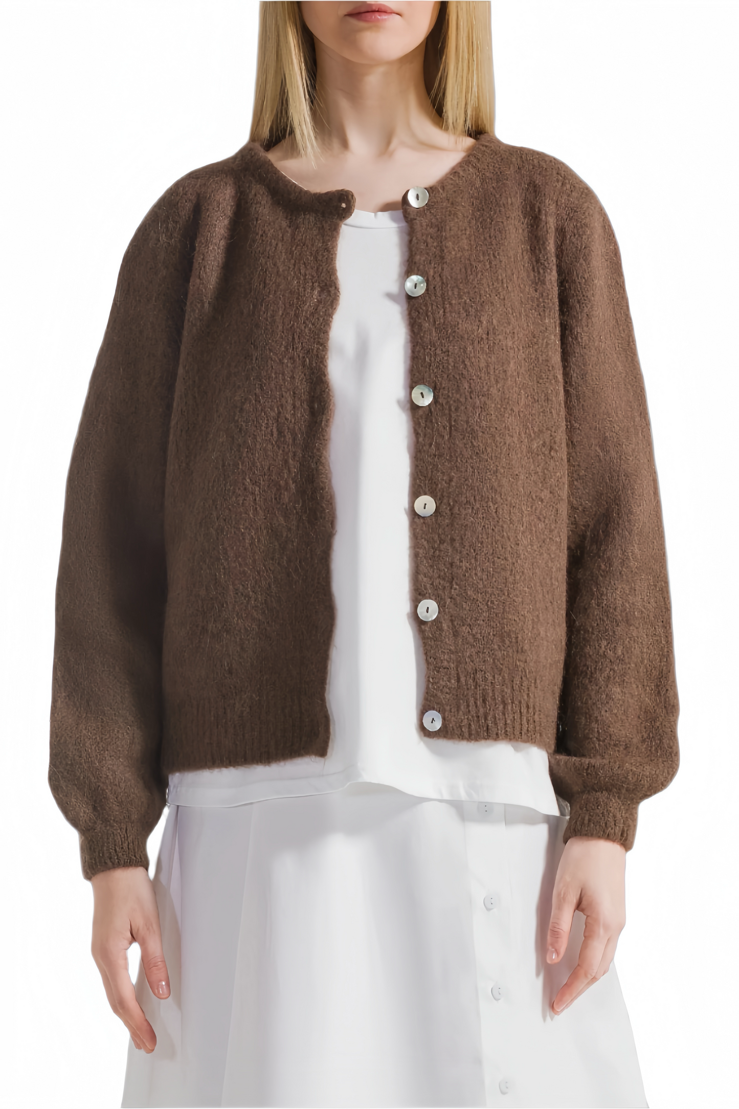 Susan Alpaca Cardigan Cocoa