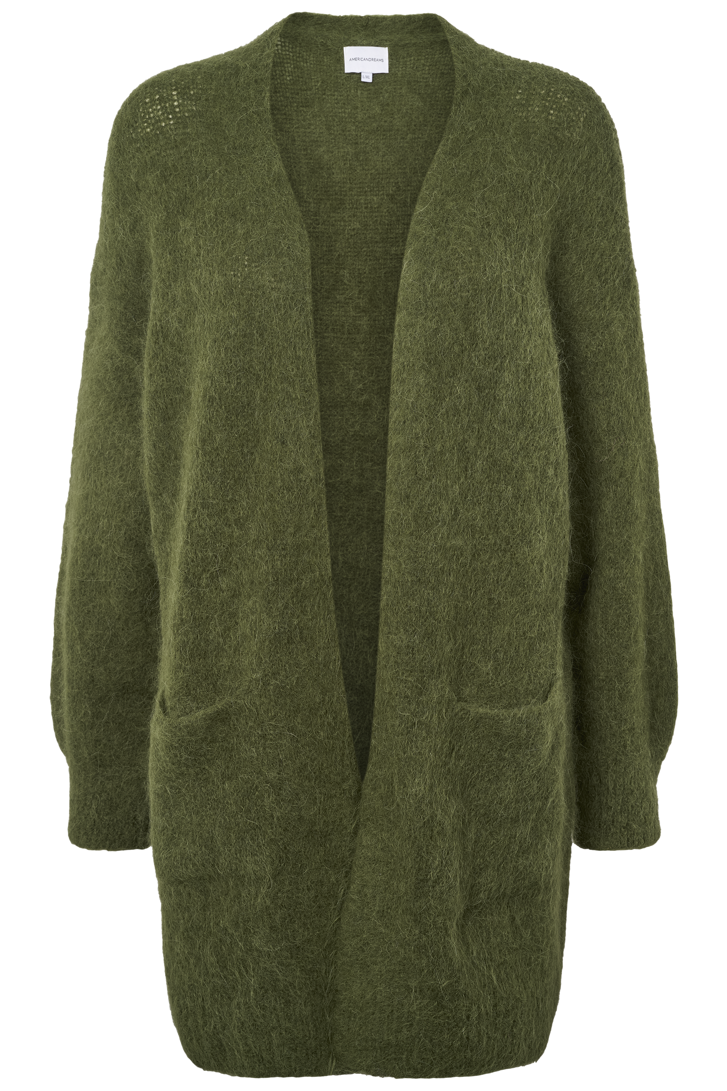 Joanna Alpaca Cardigan Seaweed Green