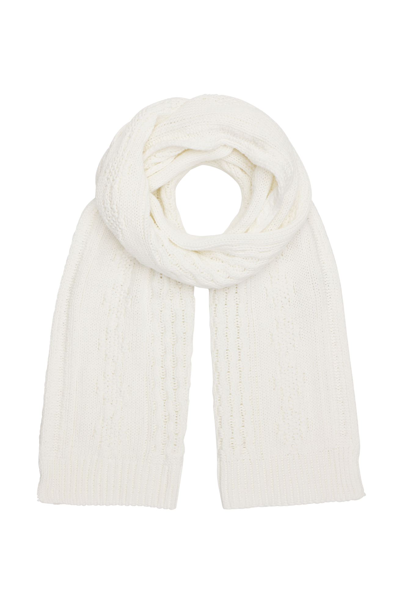 Jojo Cotton Scarf White