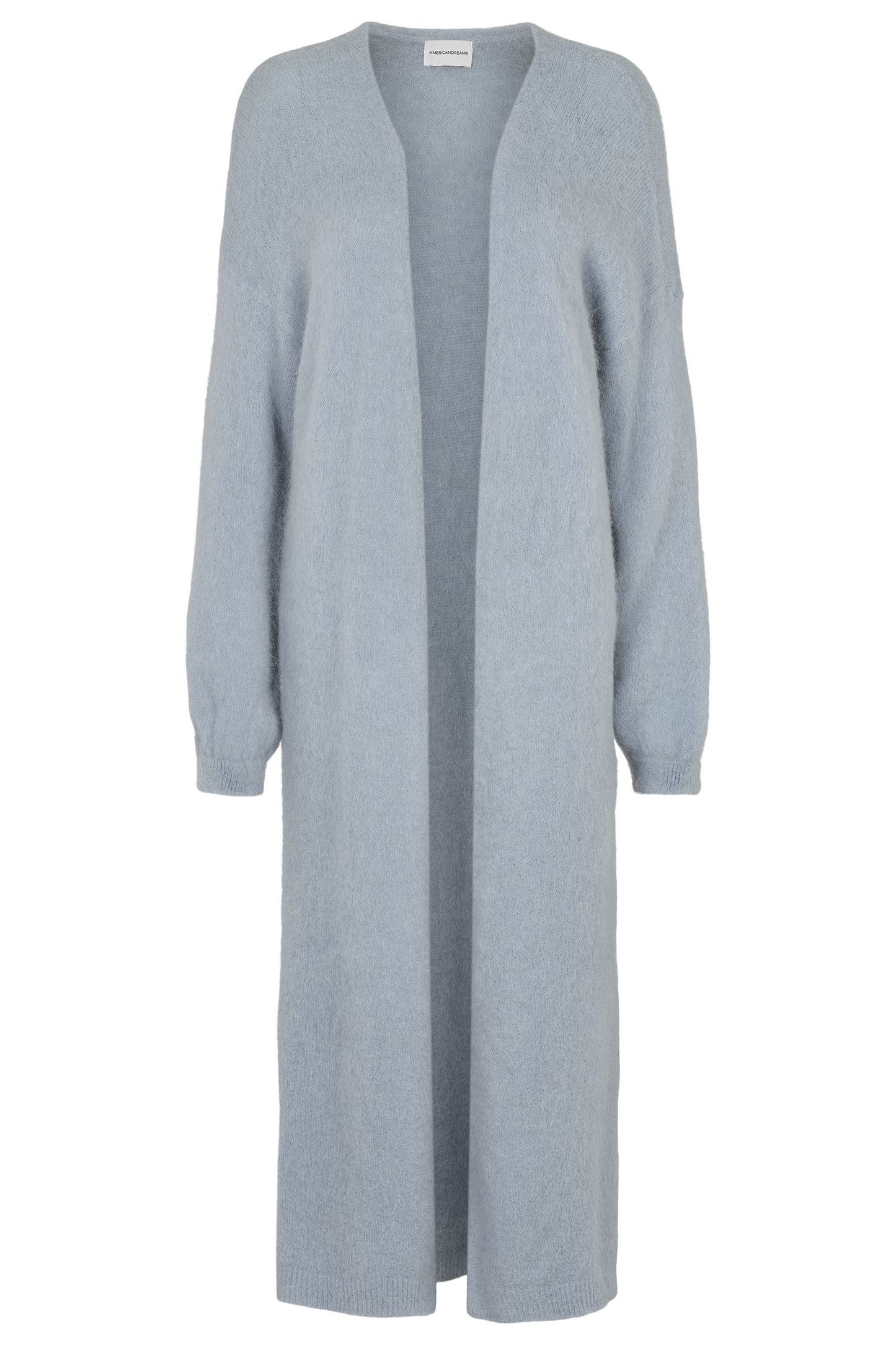 June Long Alpaca Cardigan Light Blue