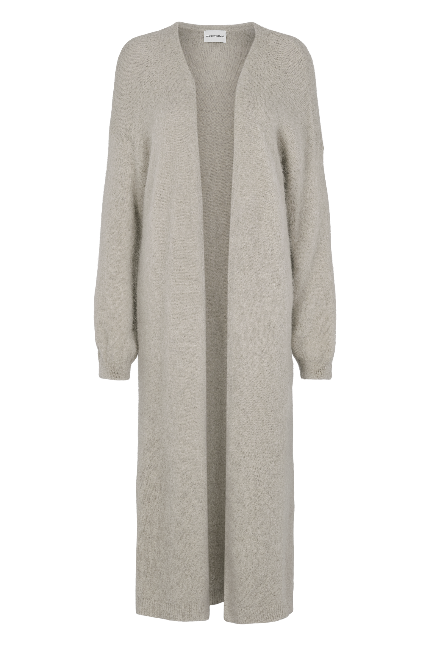 June Long Alpaca Cardigan Light Taupe