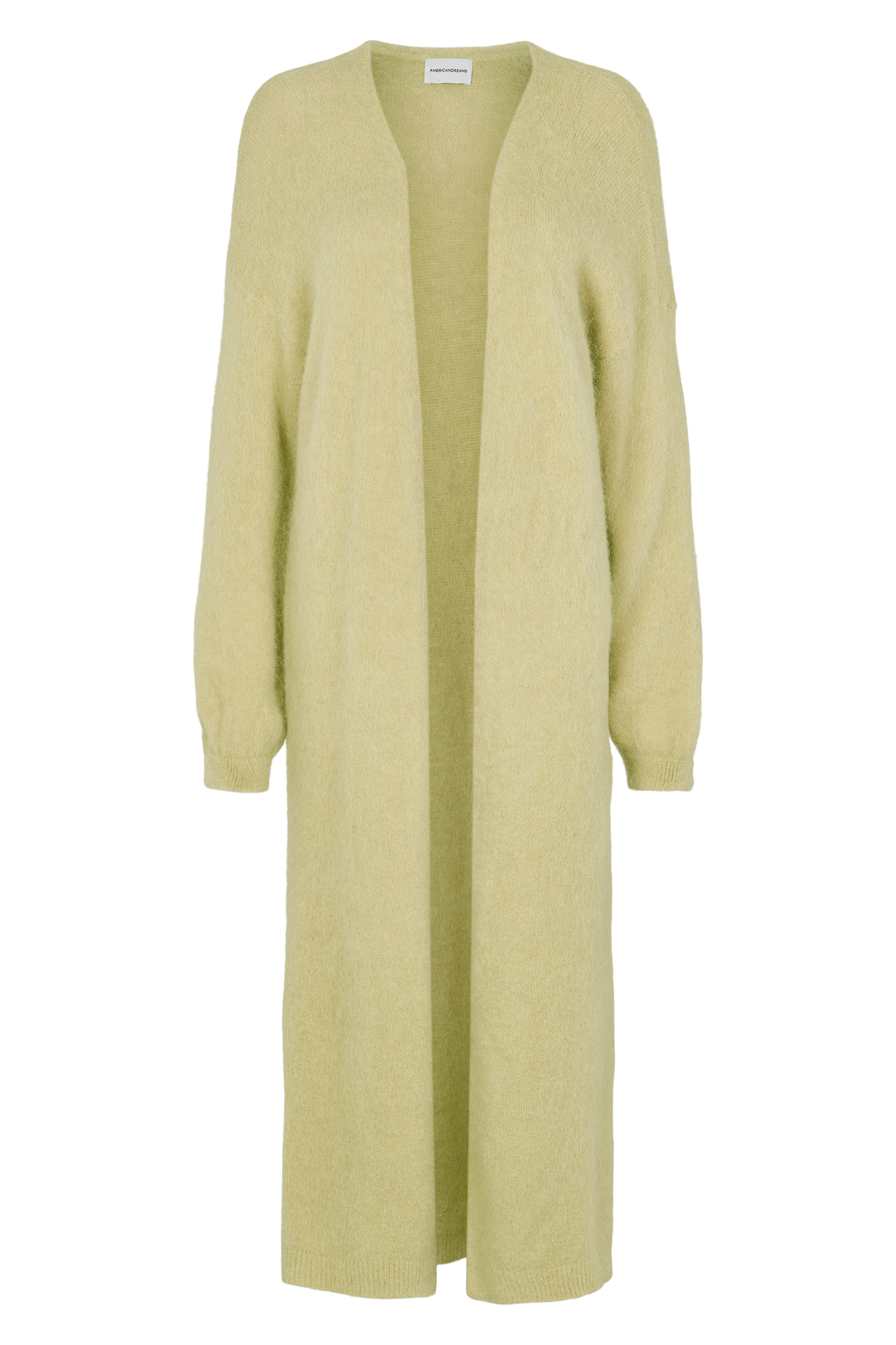 June Long Alpaca Cardigan Light Yellow