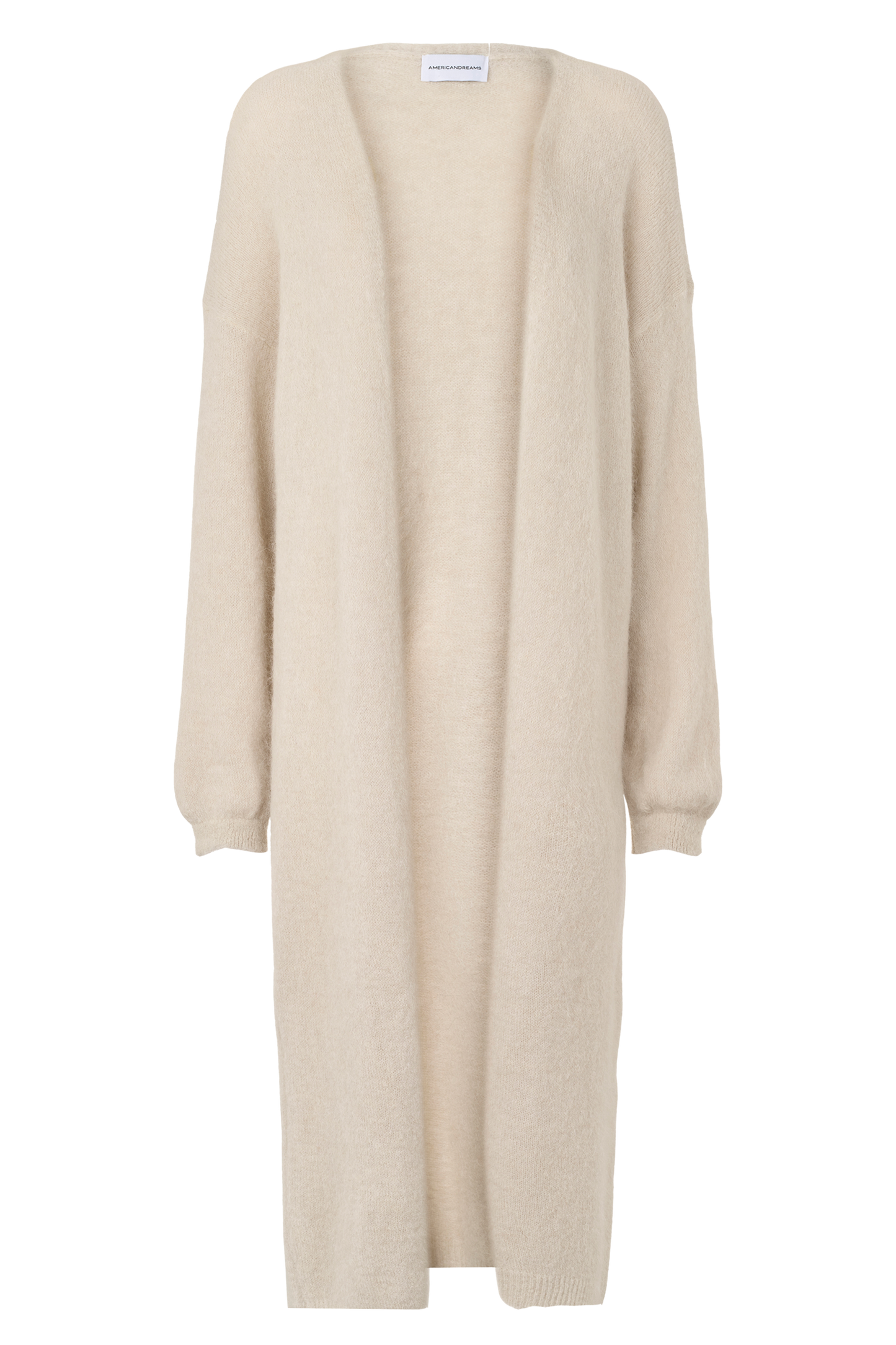 June Long Alpaca Cardigan Beige