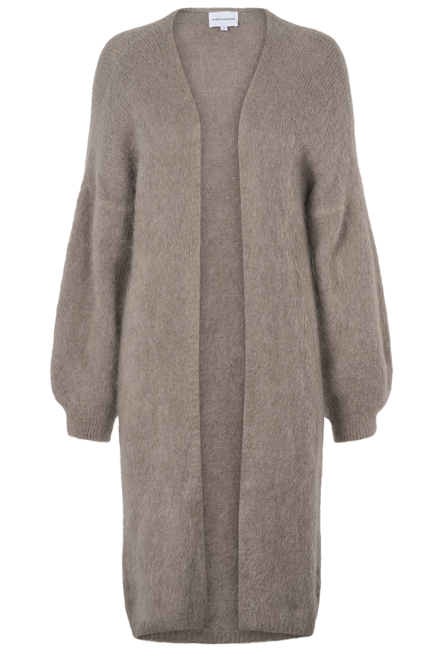 June Long Alpaca Cardigan Light Taupe