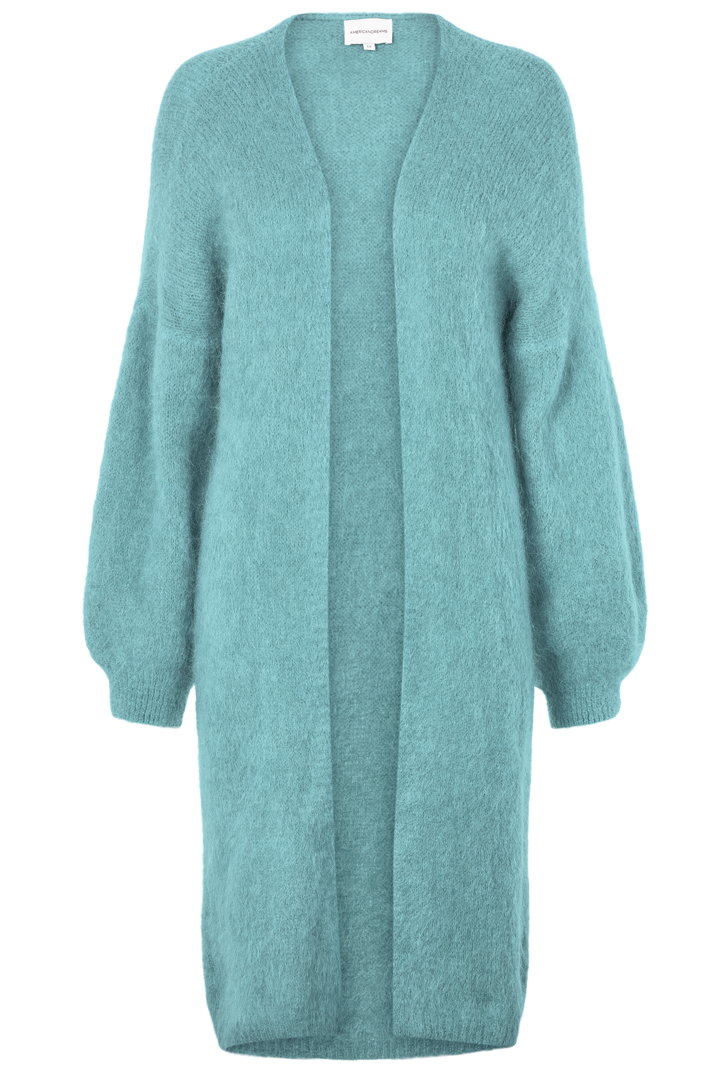 June Long Alpaca Cardigan Seafoam Green