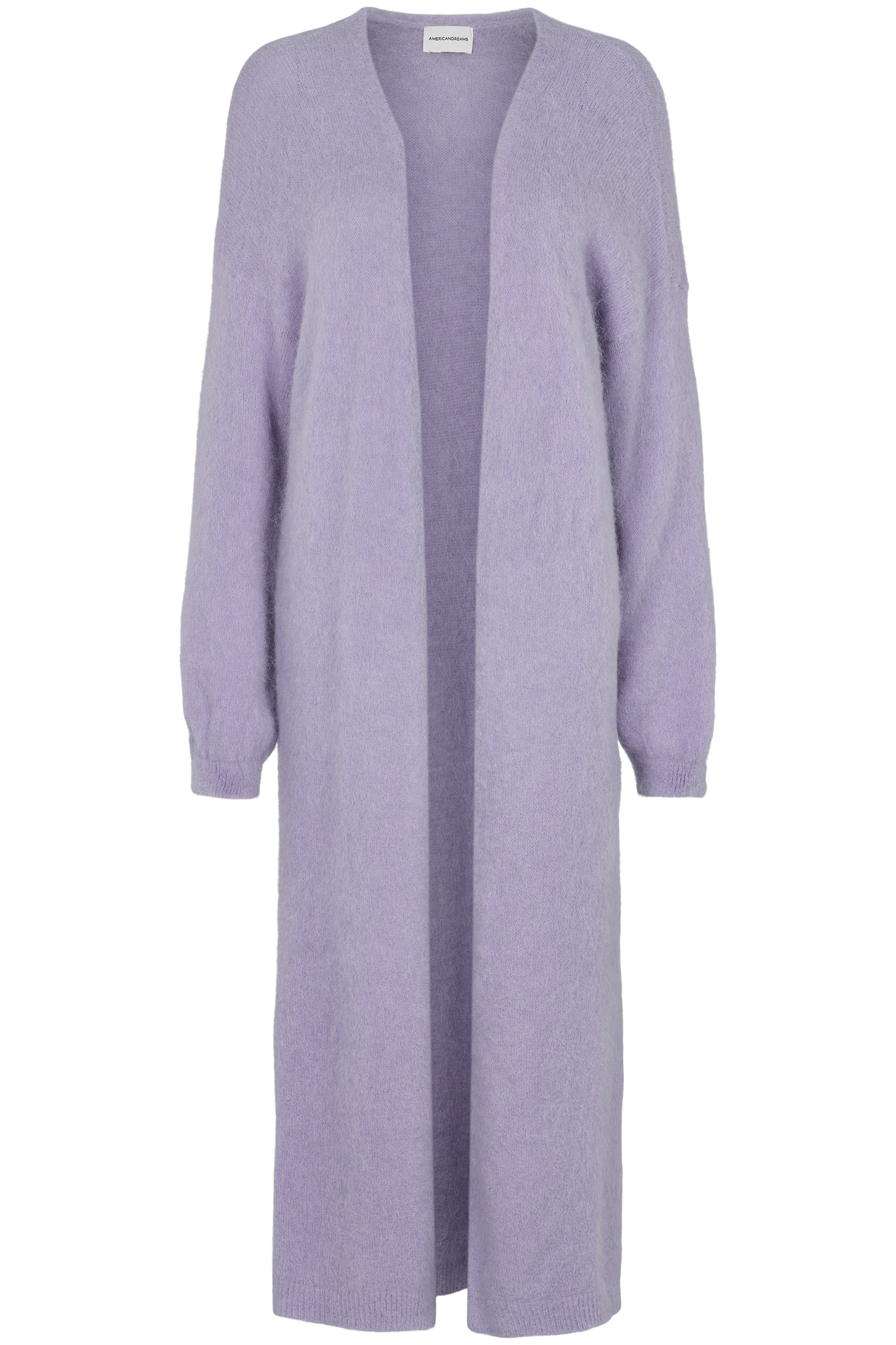 June Long Alpaca Cardigan Lilac