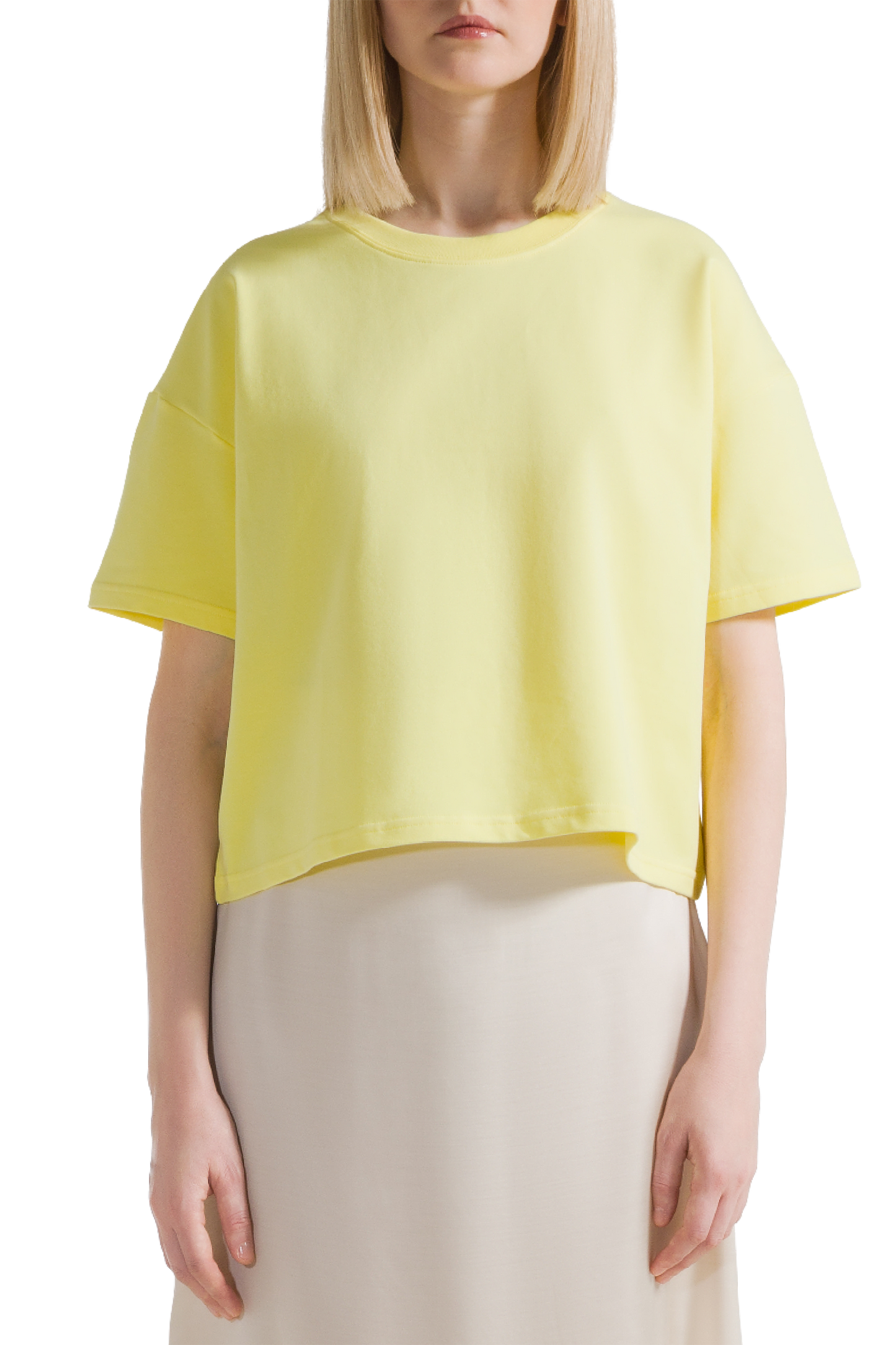 Kelly Boxy Tee Short Neon Yellow