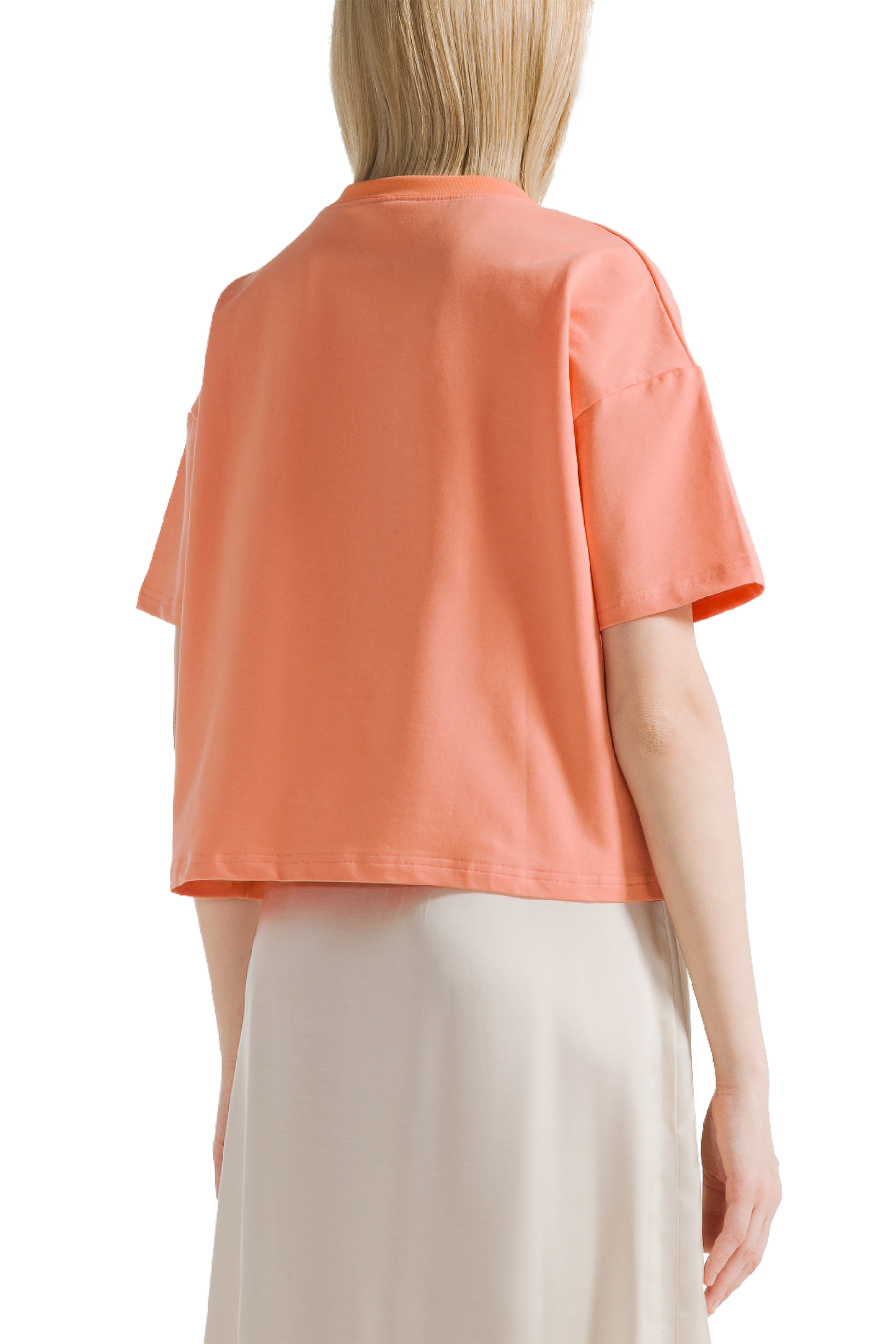Kelly Boxy Tee Short Salmon
