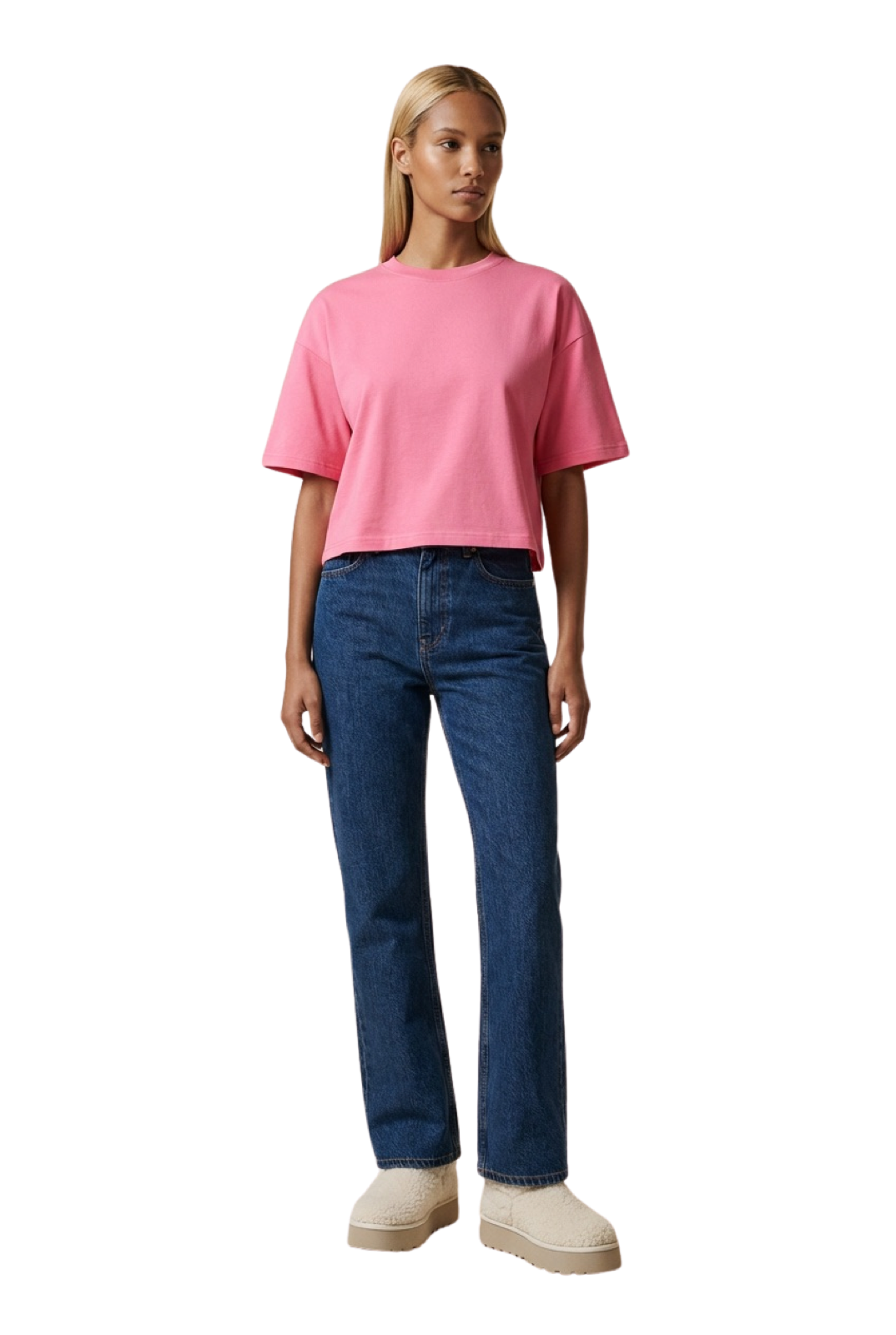 Kelly Boxy Tee Short Pink