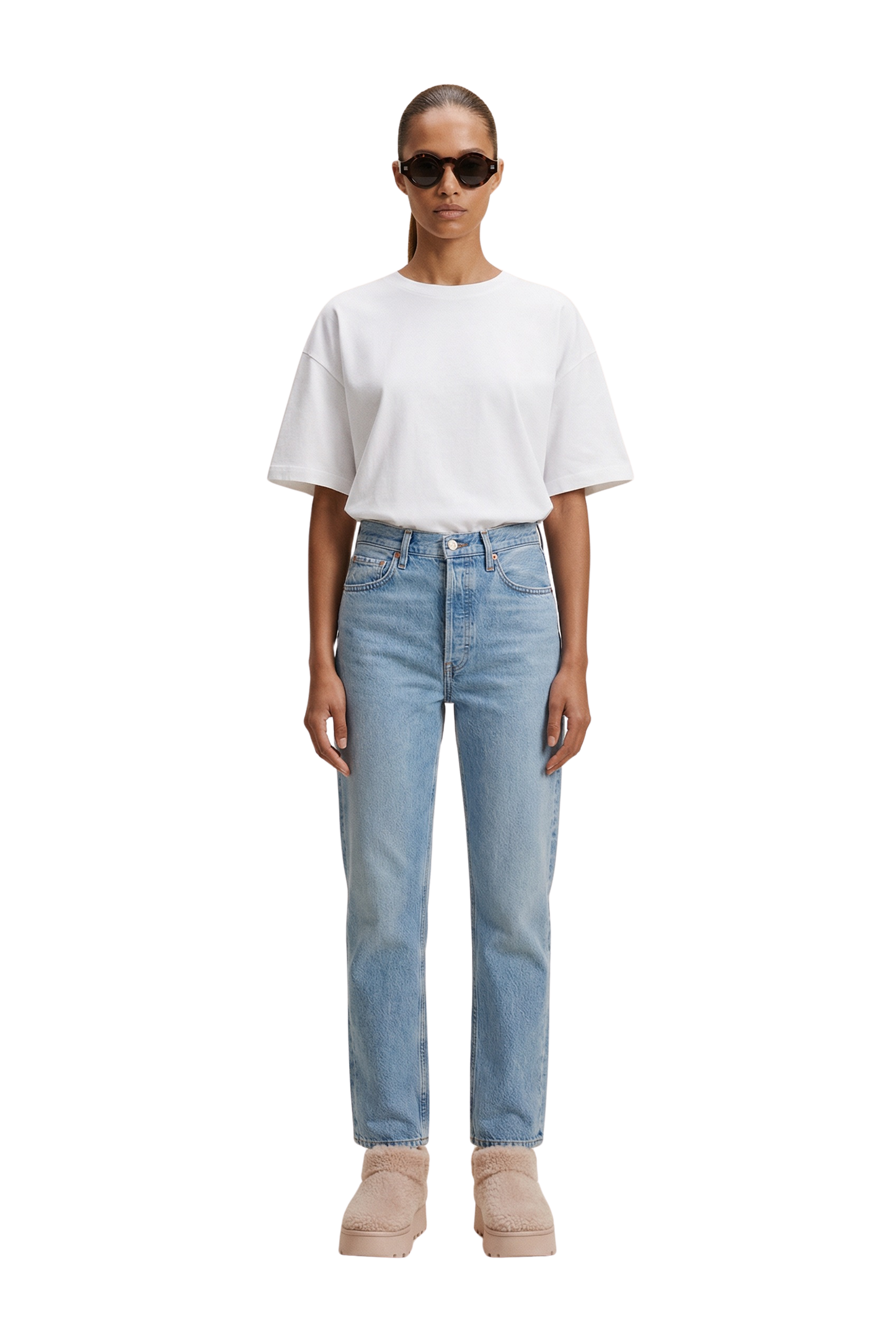 Kelly Boxy Tee Short White