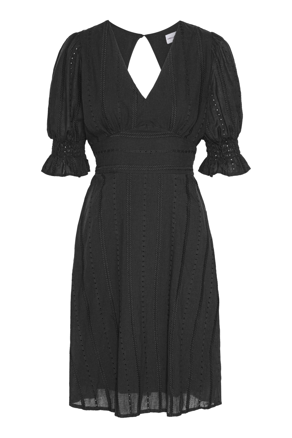 Koko Cotton Short Dress Black