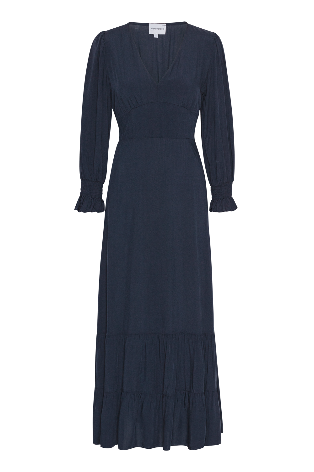 Koko Dress Long Closed Back Navy Blue