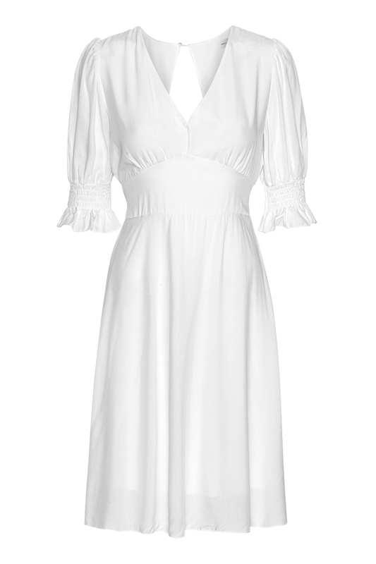 Koko Short Dress White Solid