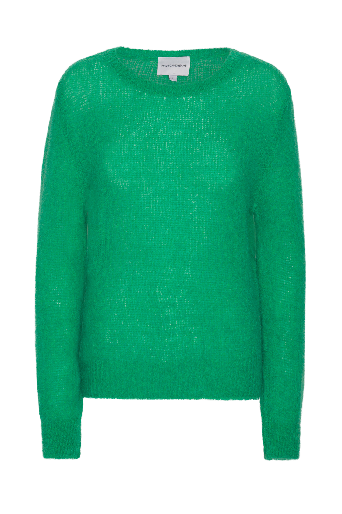 Ulla O Neck Knit Pullover Emerald Green