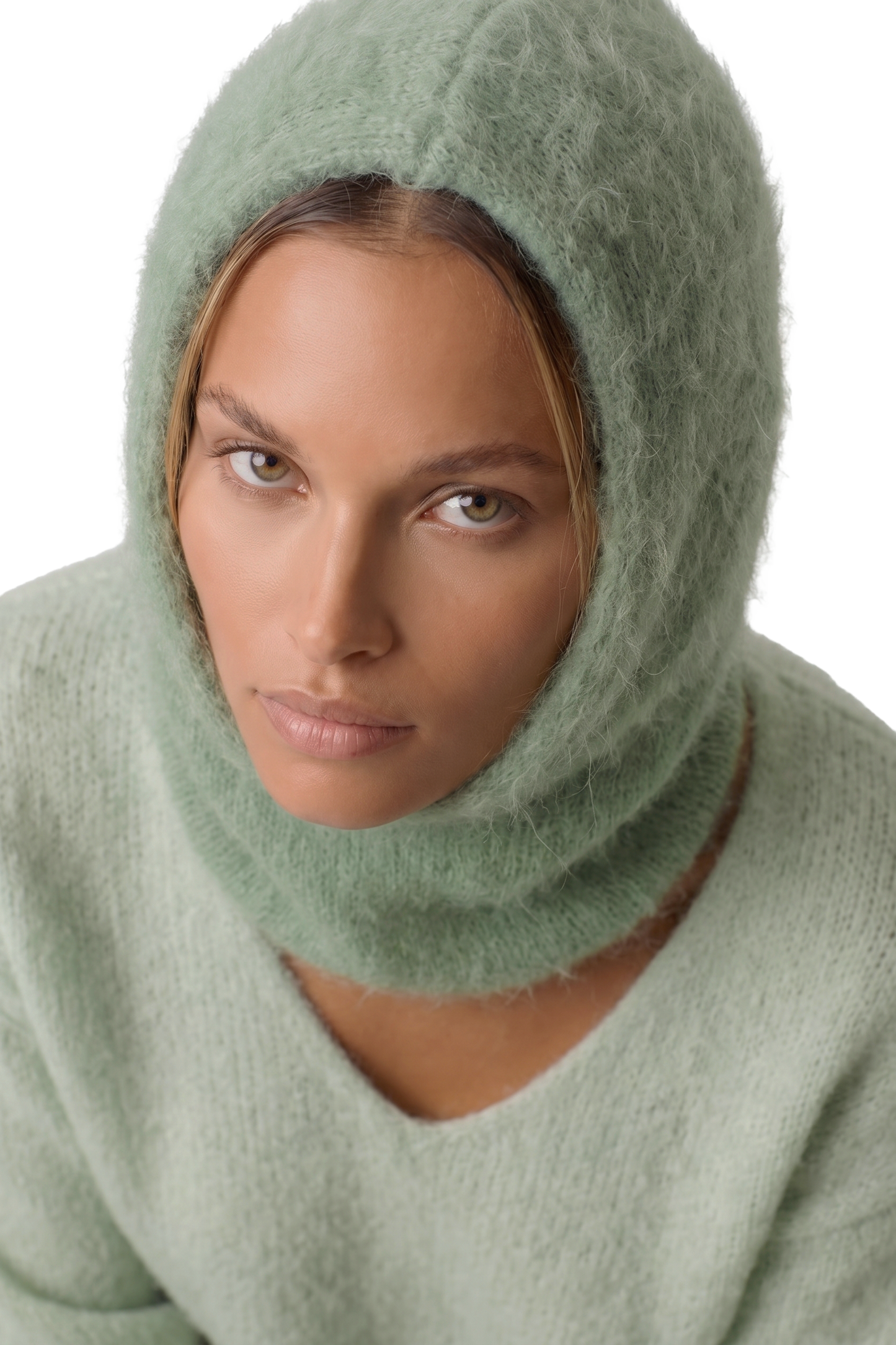 Lara Balaclava Beanie Dusty Green