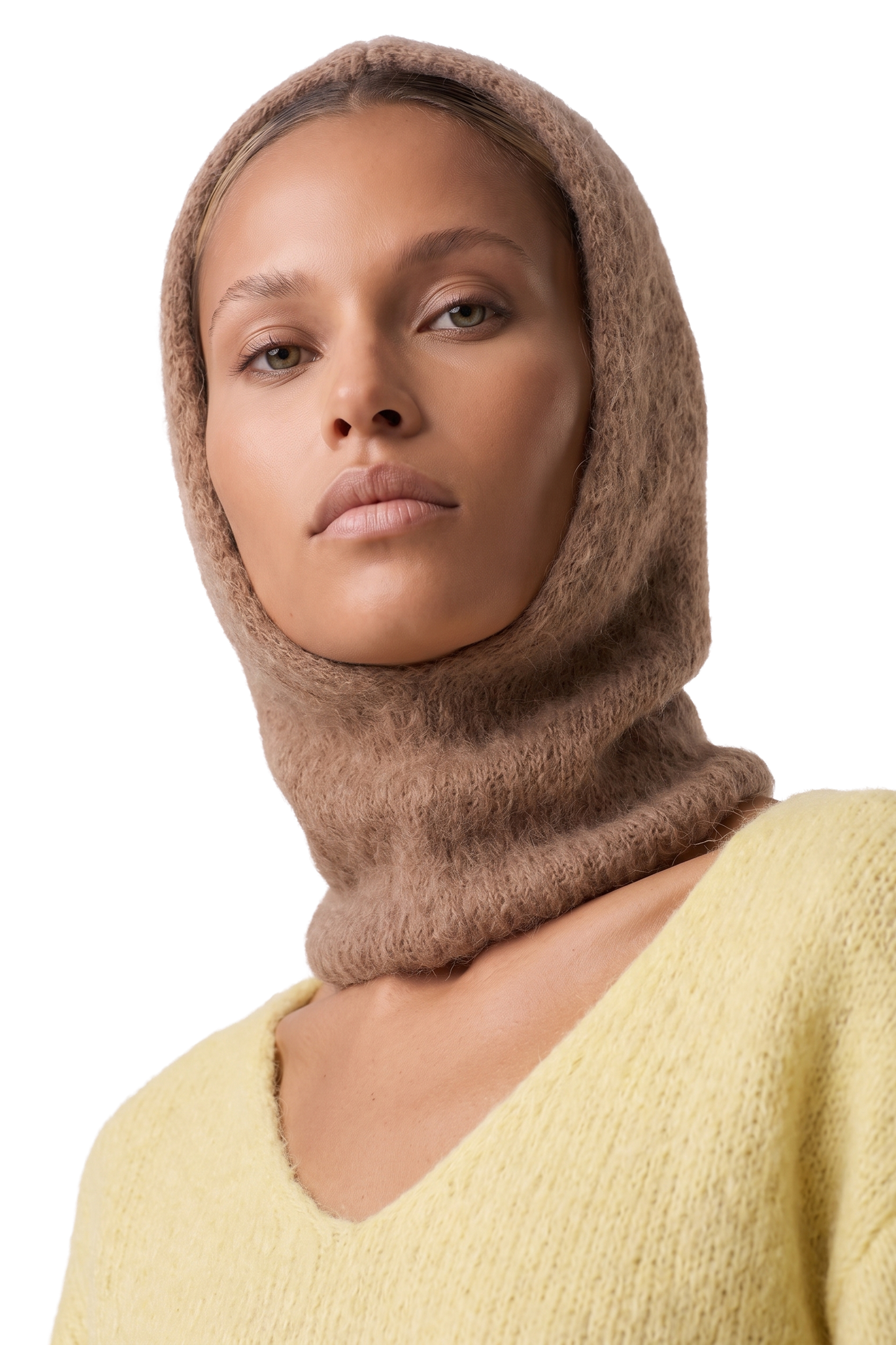 Lara Balaclava Beanie Medium Brown