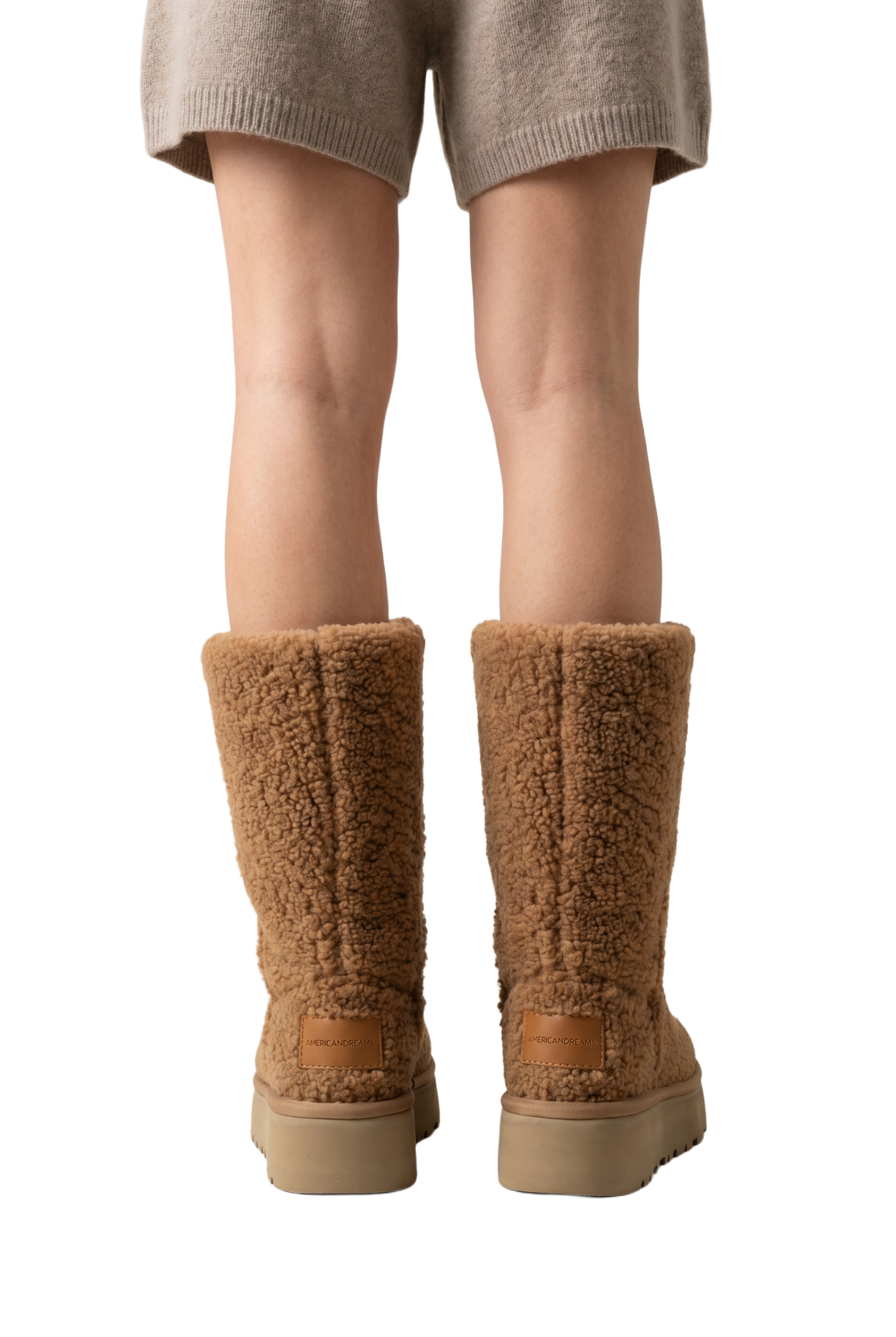 Larissa Wool Boots Long Medium Brown
