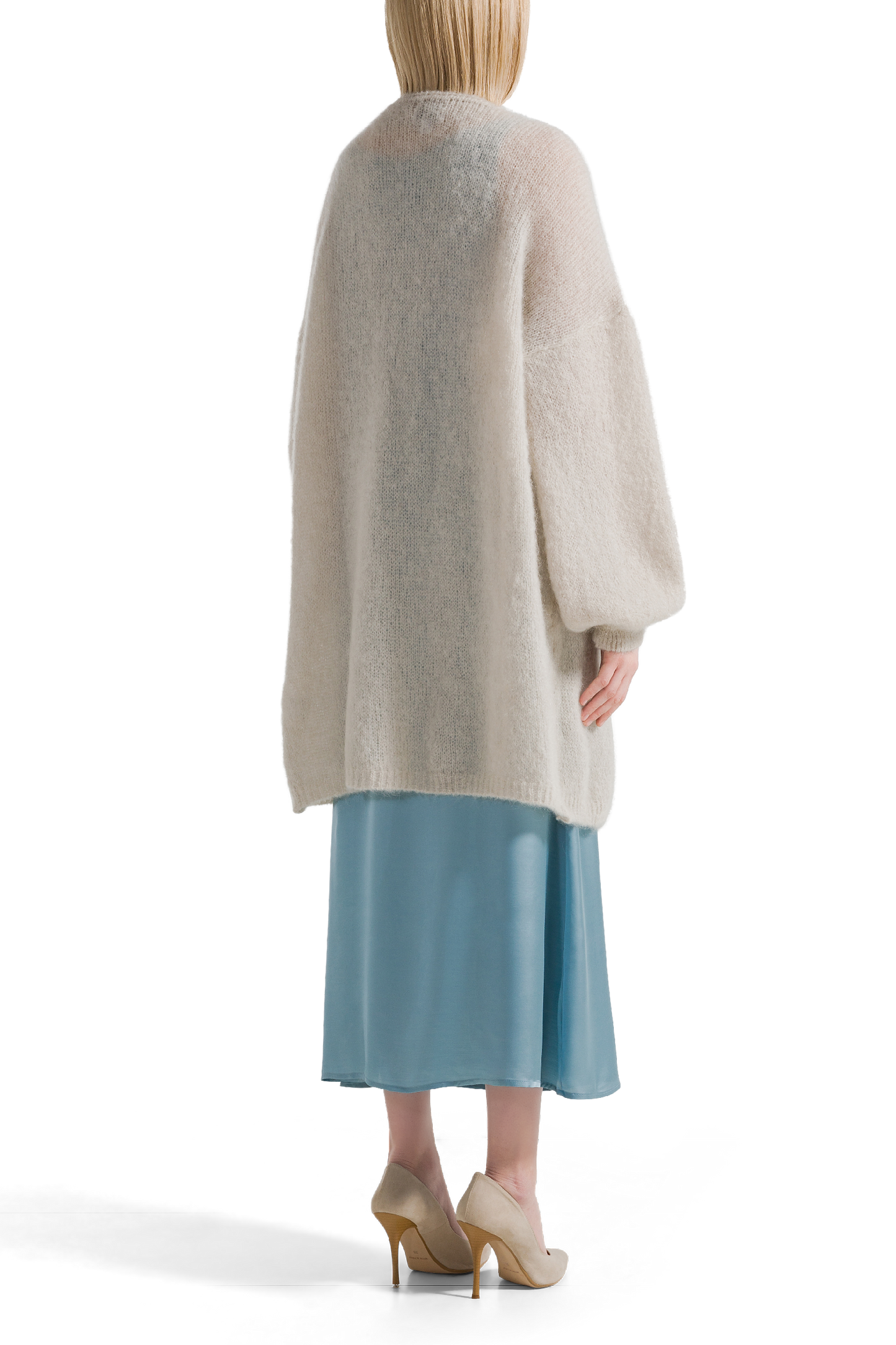 Lee Midi Cardigan Beige
