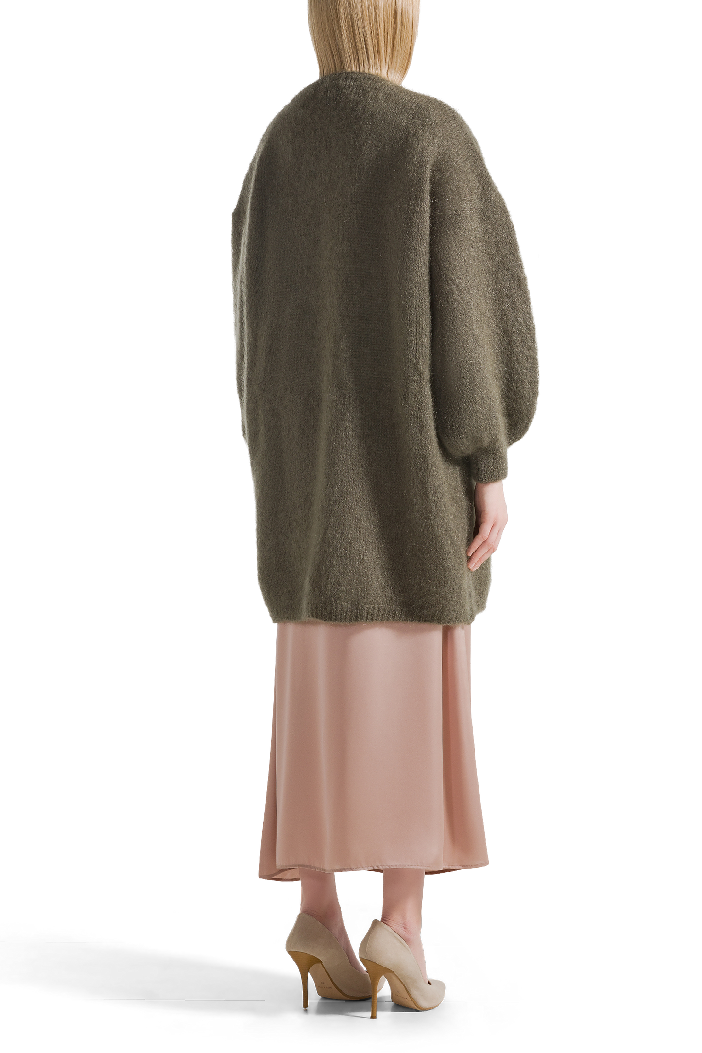 Lee Midi Cardigan Dark Taupe