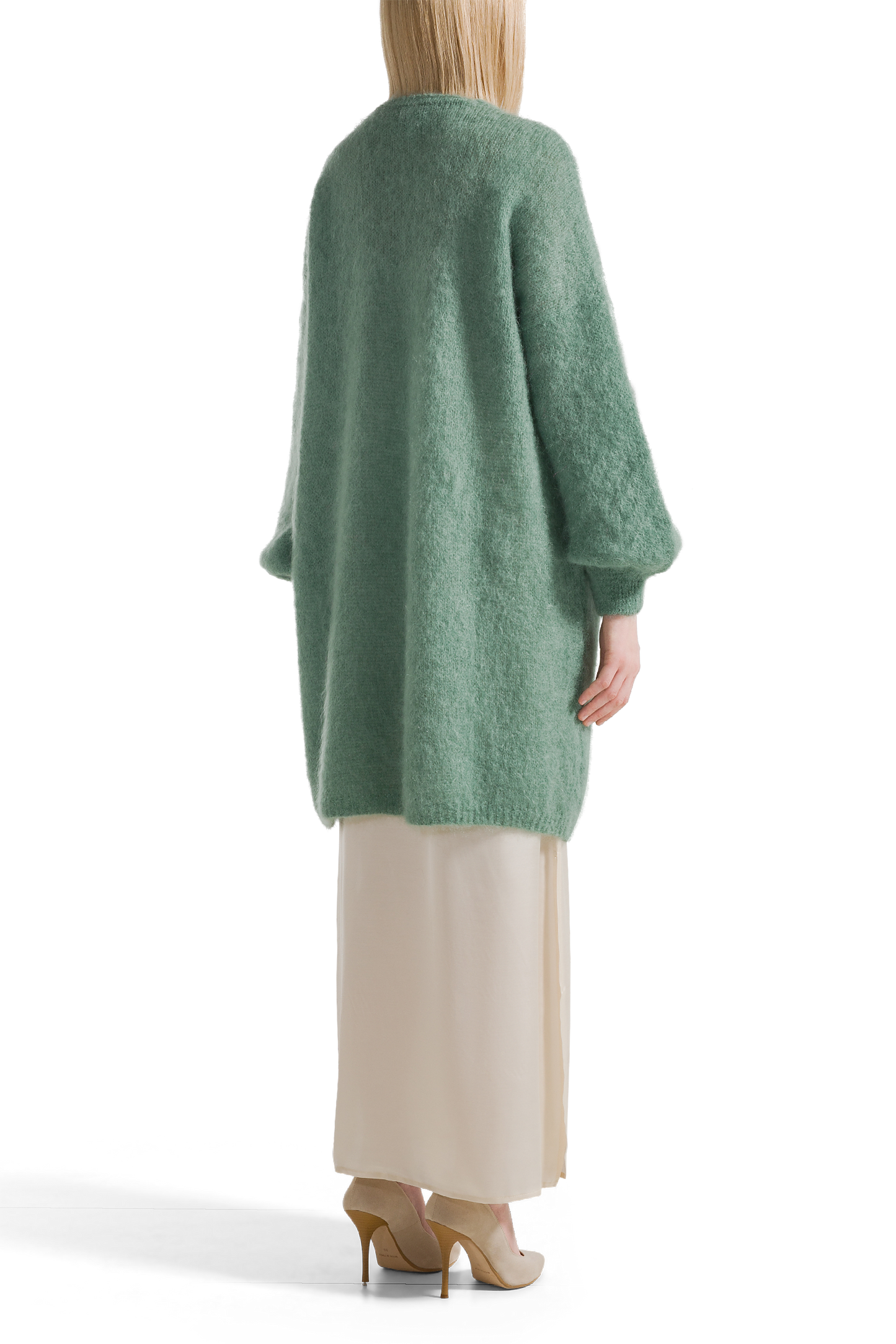 Lee Midi Cardigan Dusty Green