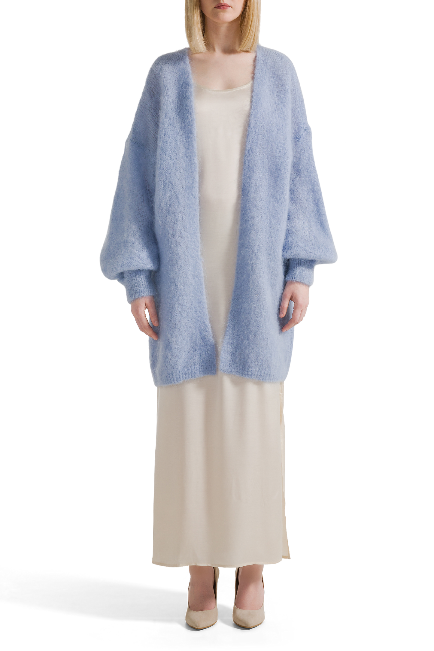 Lee Midi Cardigan Light Blue