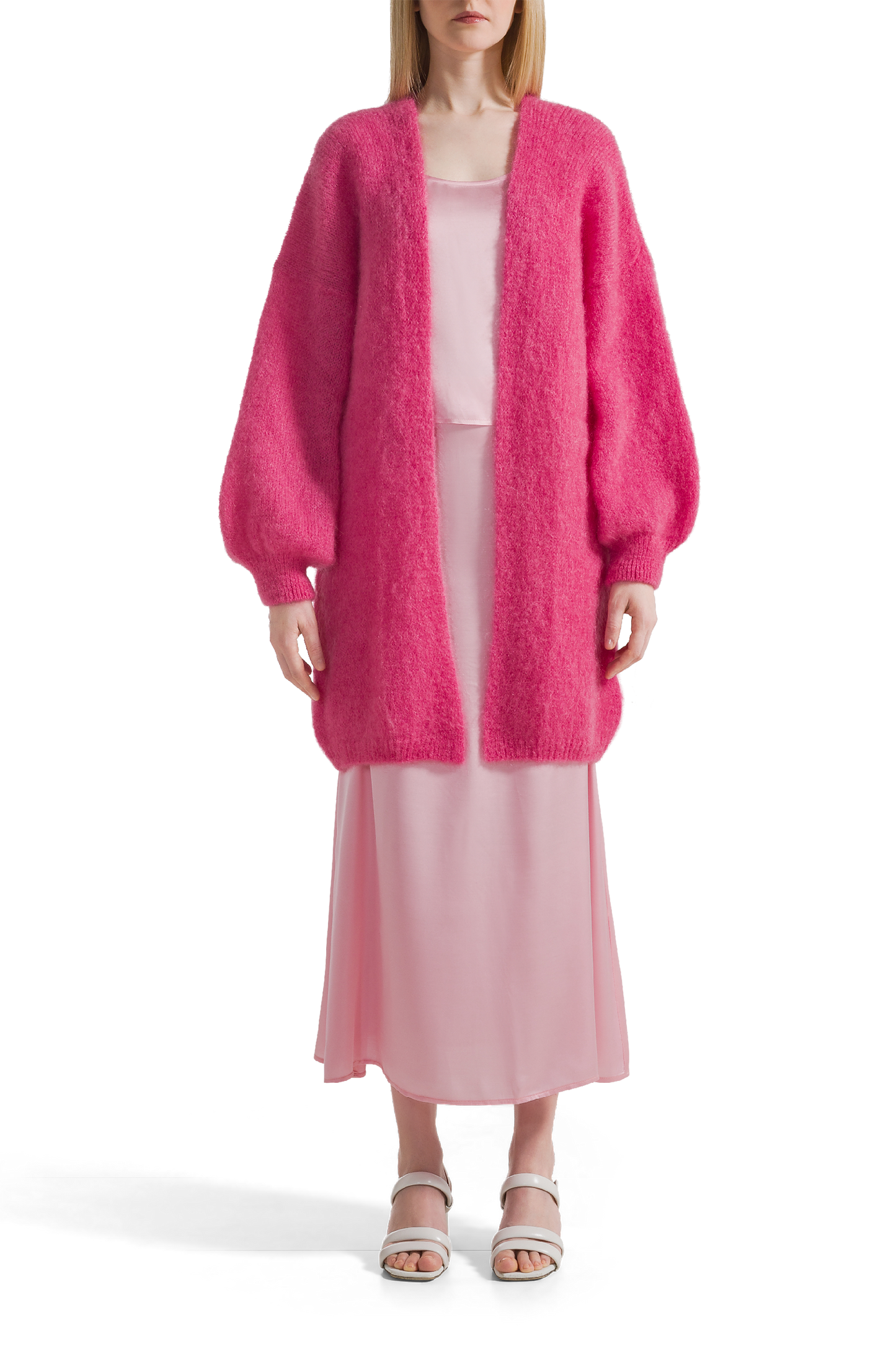 Lee Midi Cardigan Pink