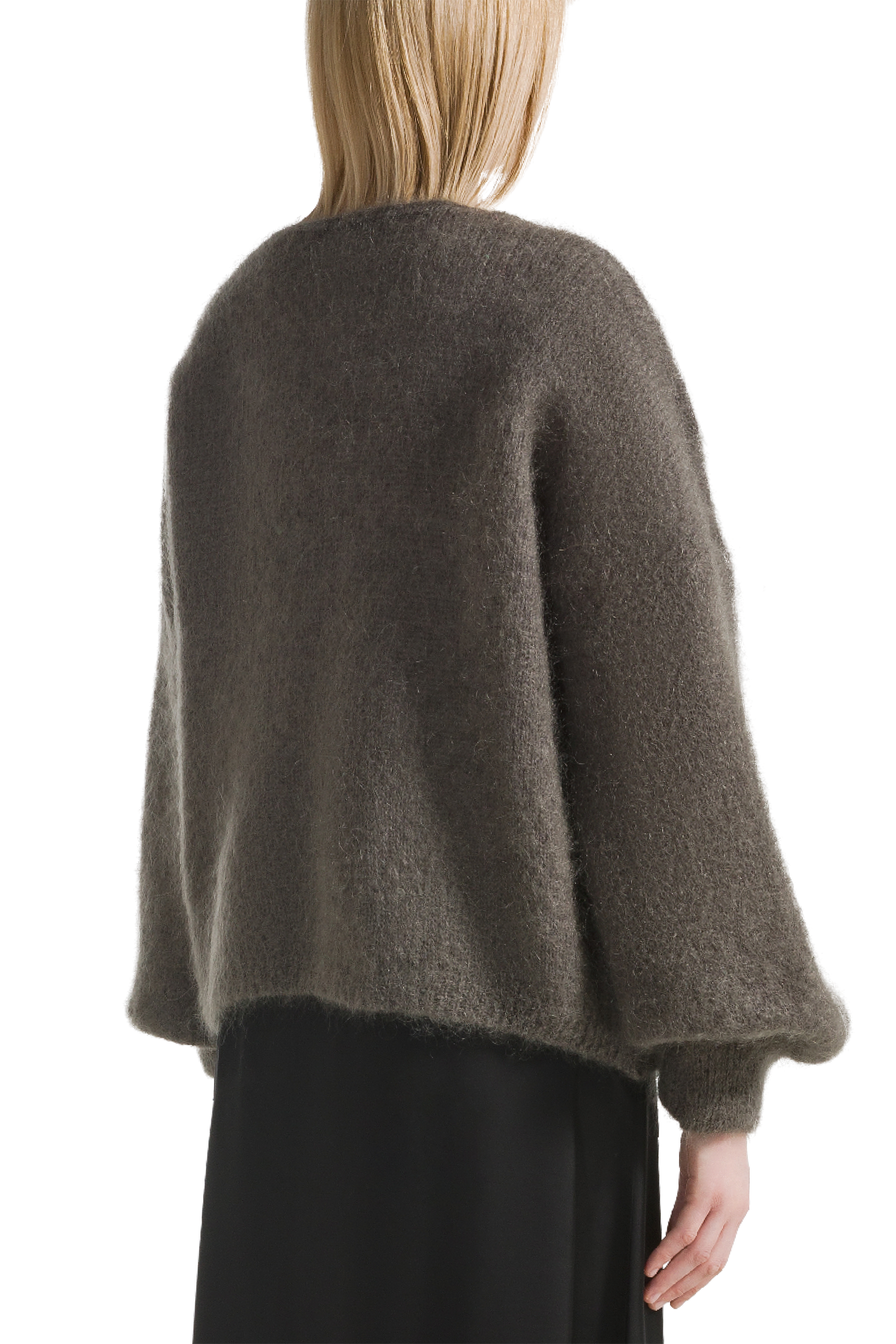 Lee Short Cardigan Dark Taupe
