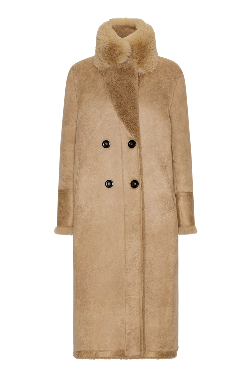 Leona Wool Coat Long Light Brown