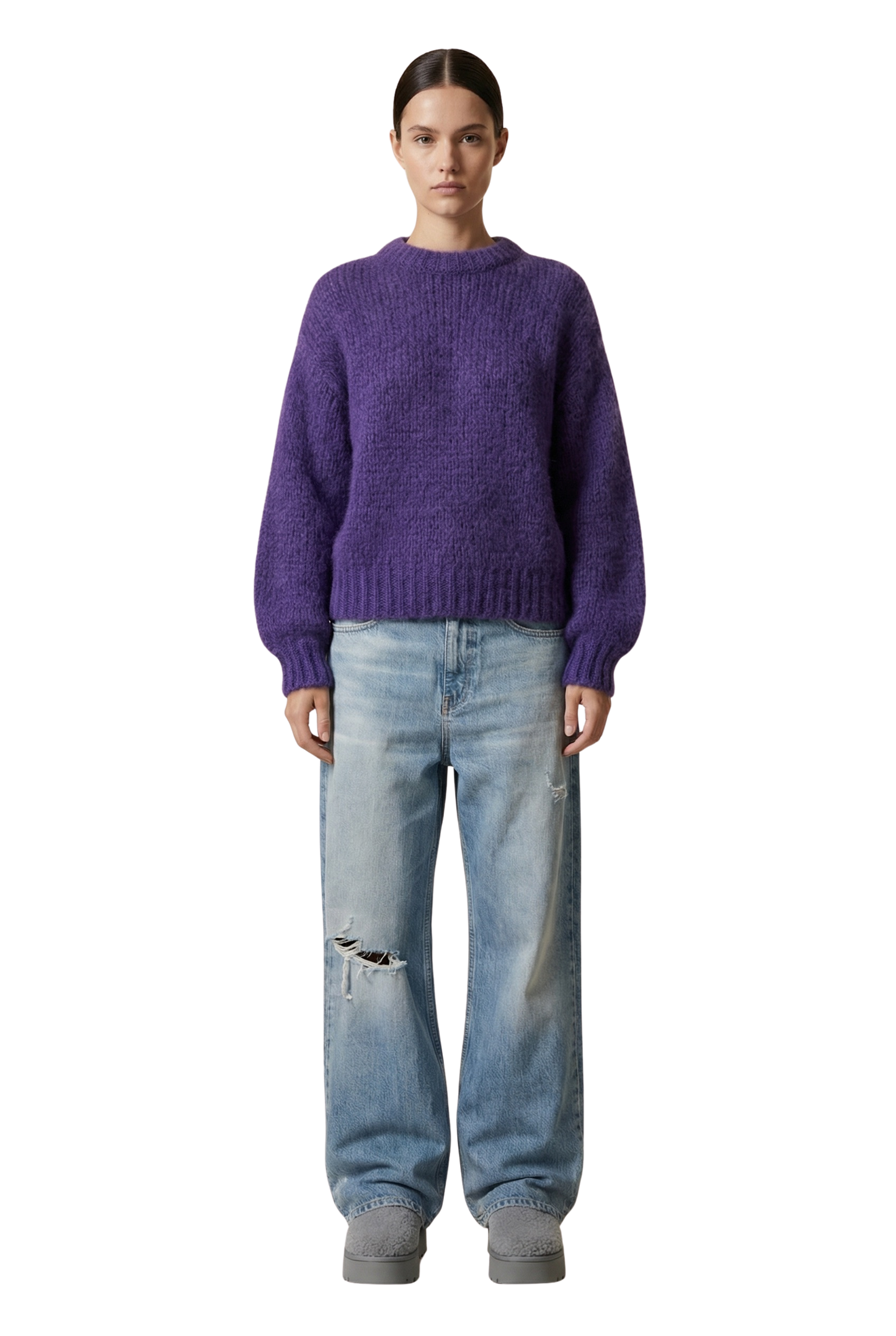 Leonnie Alpaca Pullover Violet