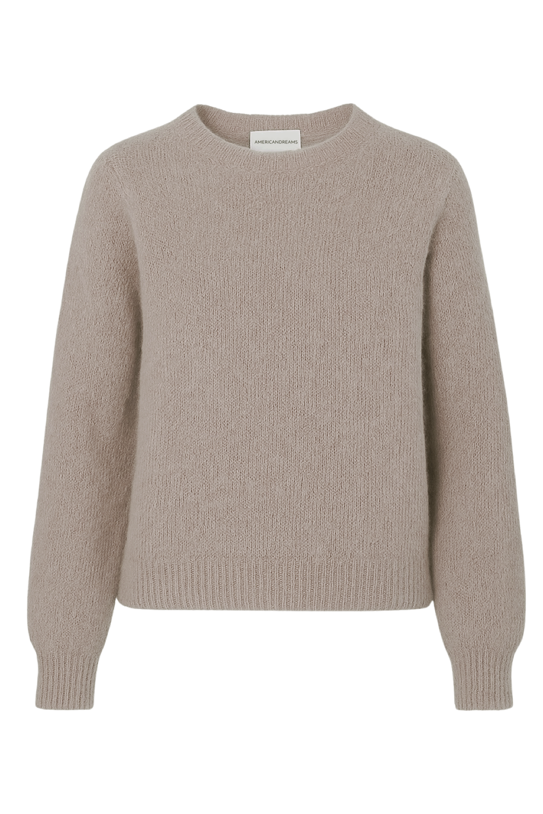 Liana Round Neck Pullover Light Taupe