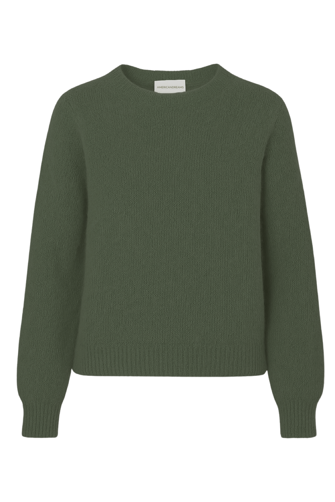 Liana Round Neck Pullover Seaweed Green