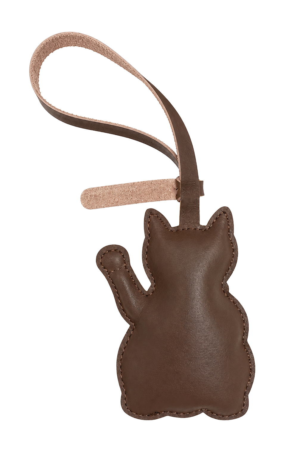 Lucky Cat Bag Charm Cocoa
