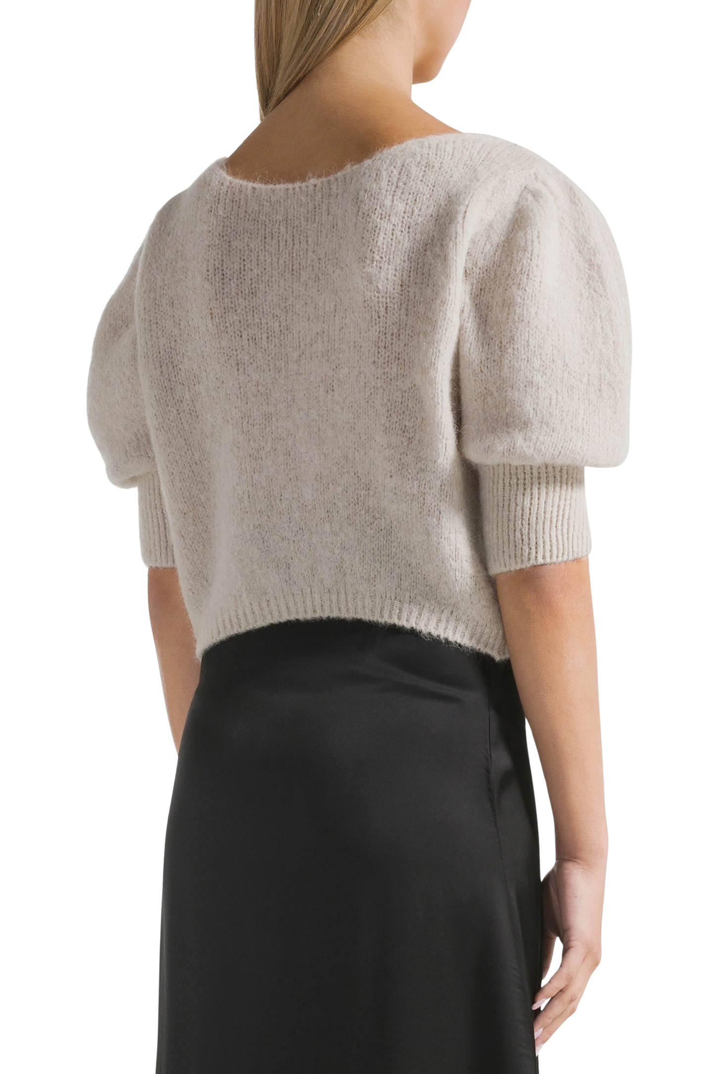 Manda Alpaca Cardigan Beige
