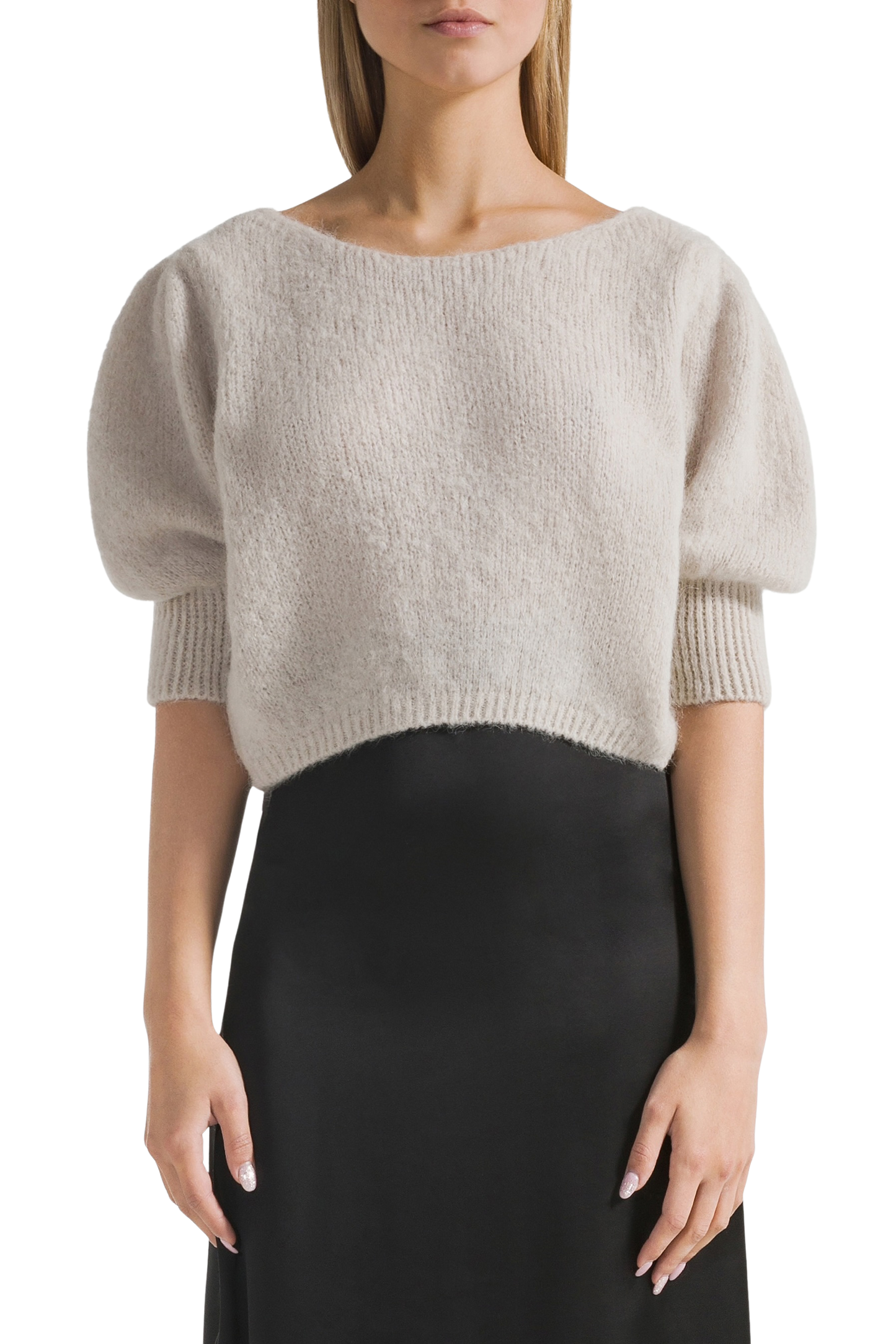 Manda Alpaca Cardigan Beige