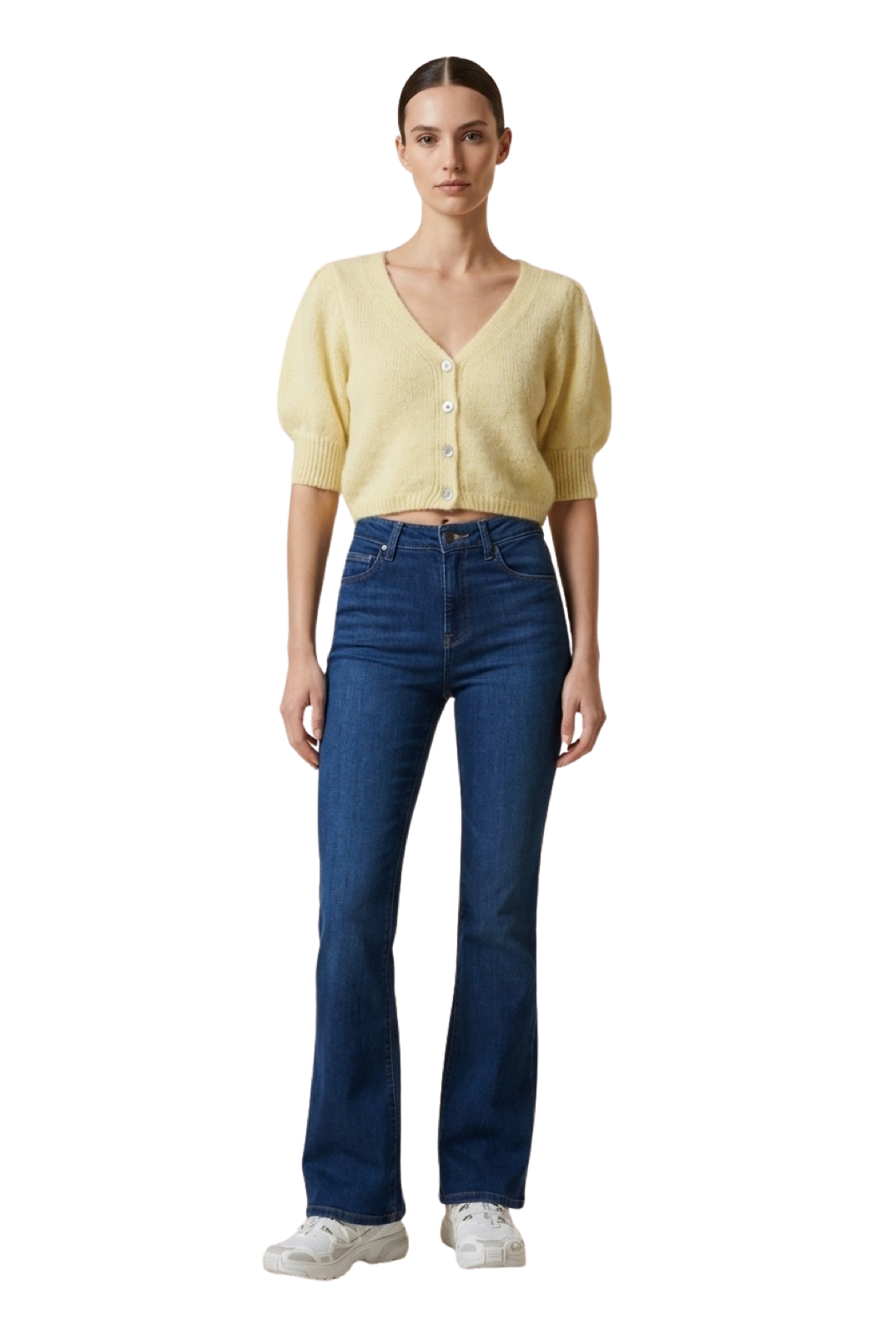 Manda Alpaca Cardigan Light Yellow