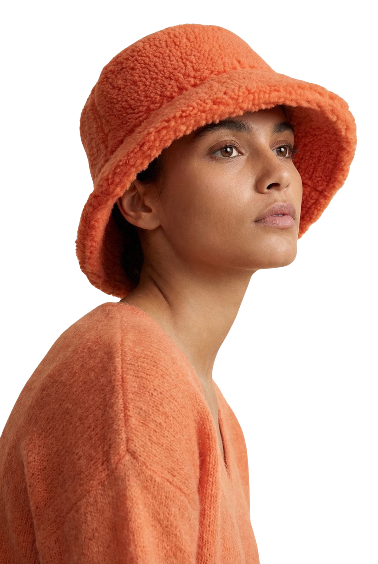Maya Wool Bucket Hat Orange