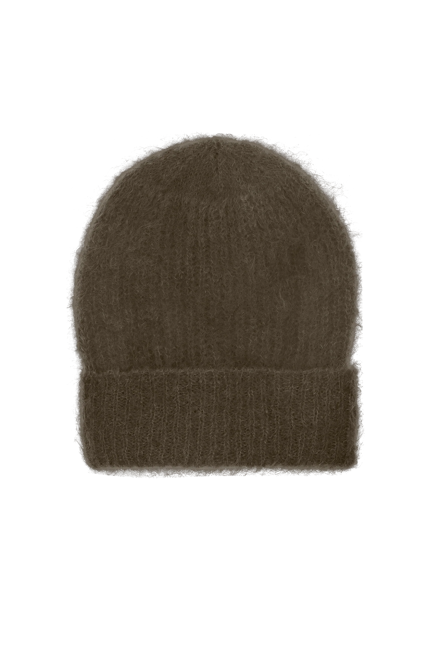 Mila Mohair Beanie Dark Taupe