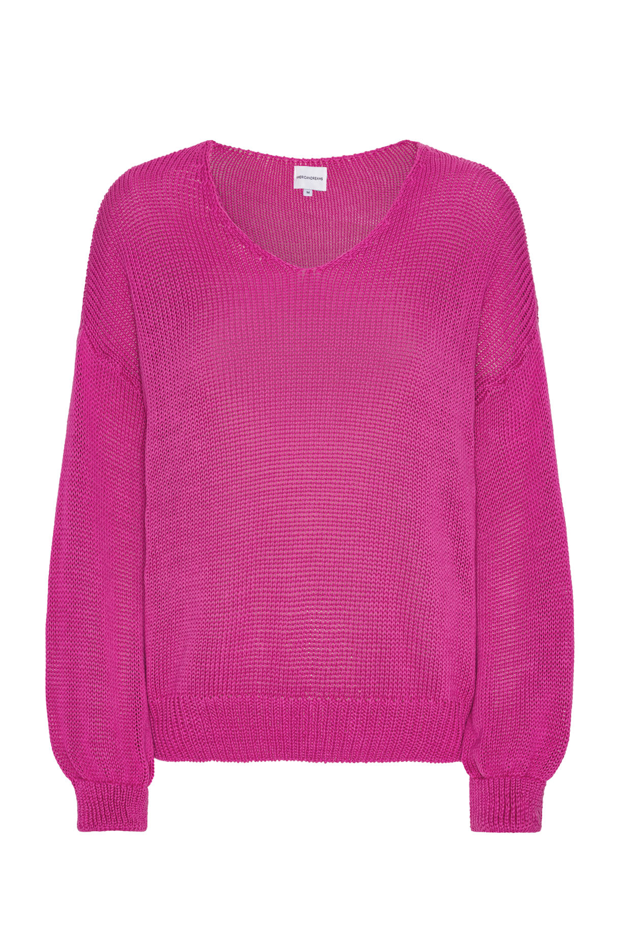 Milana LS Light Cotton Knit Neon Pink