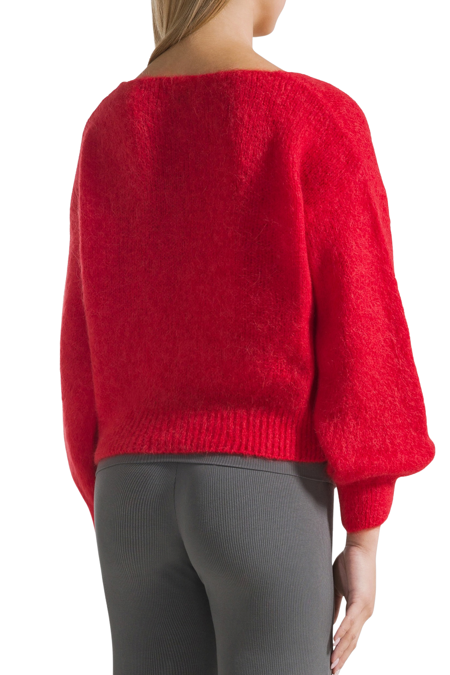 Milana LS Alpaca Pullover Lipstick Red