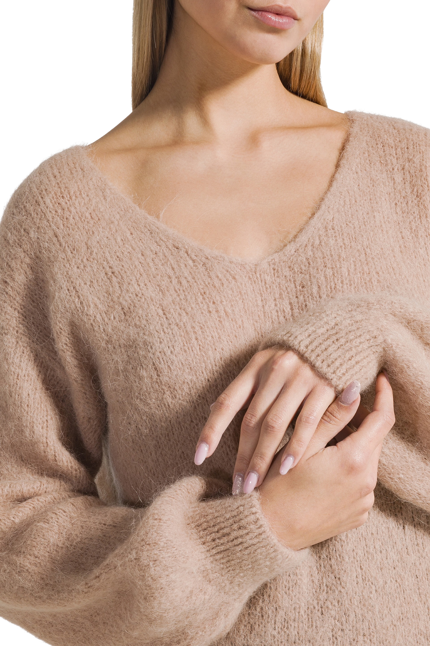 Milana LS Alpaca Pullover Medium Brown