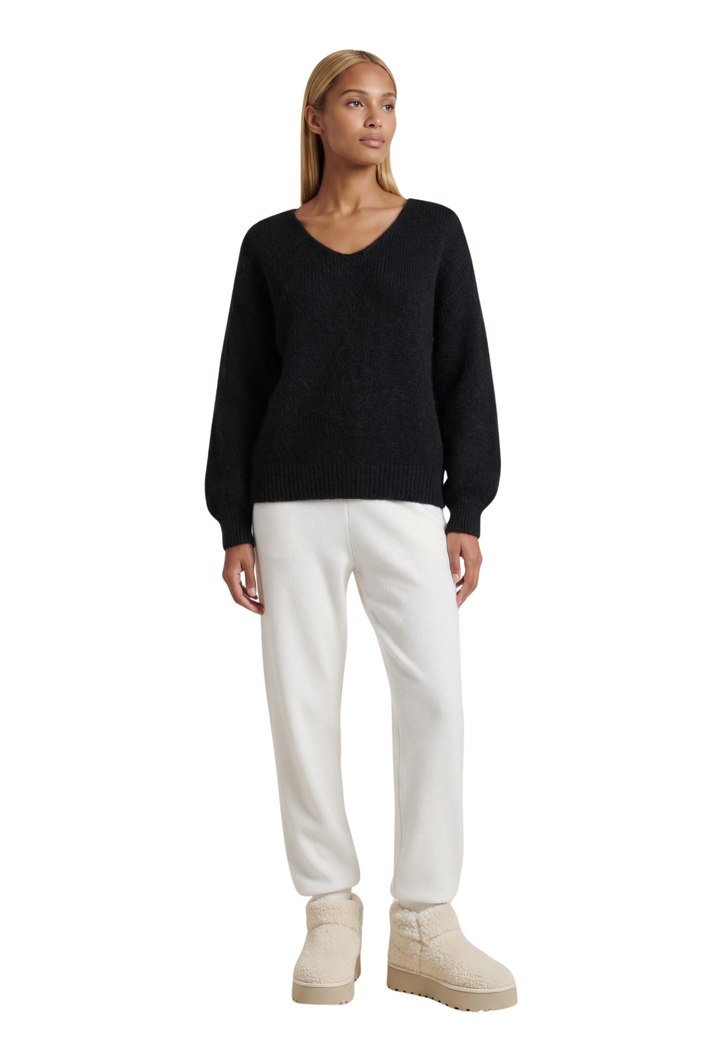 Milana LS Alpaca Pullover Black